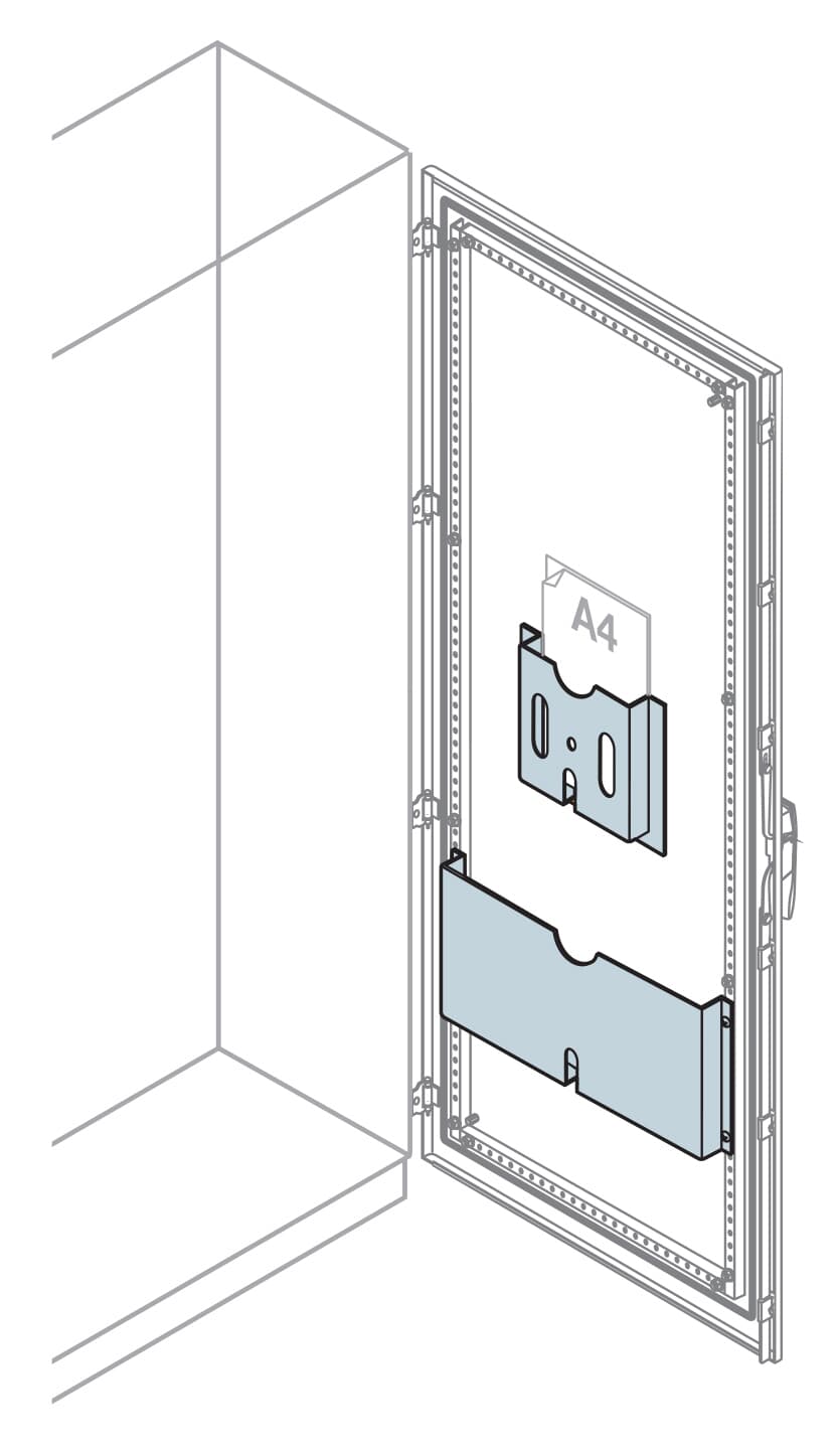 ABB ABB IS2-EV1073K Metal doc. pocket for door W=1000 7035