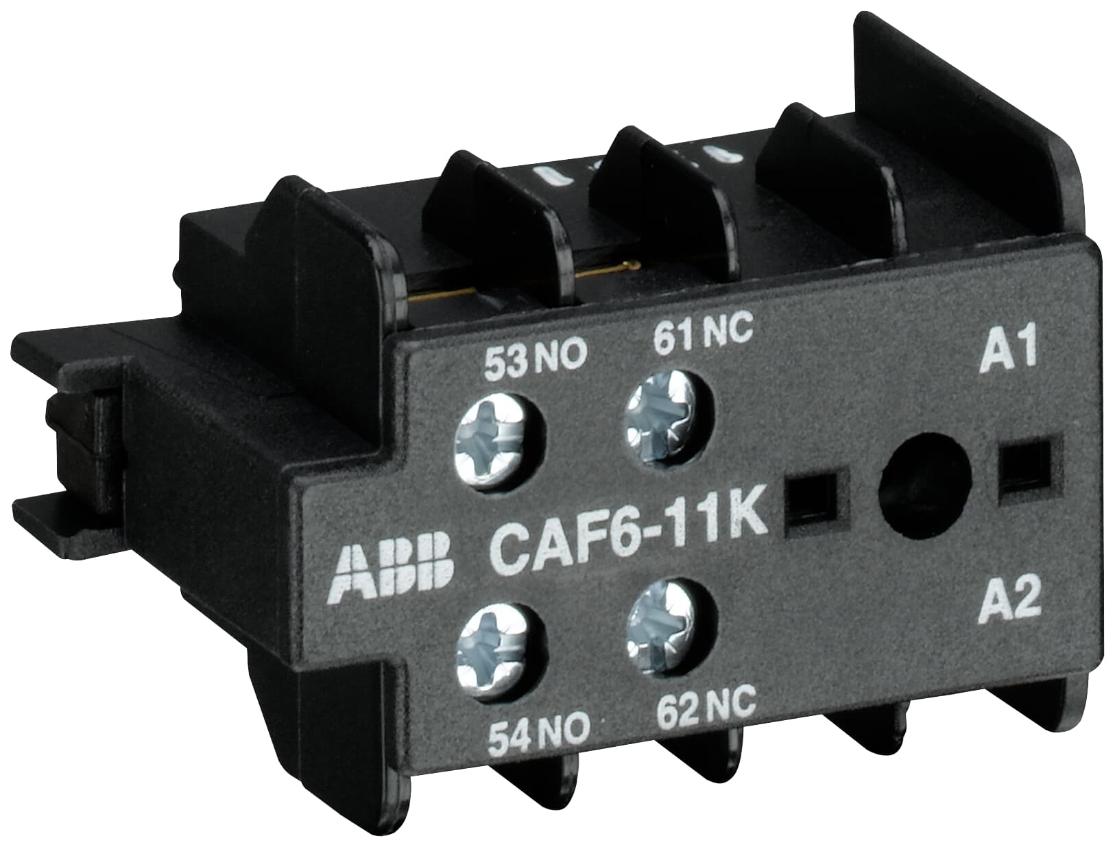 ABB ABB CAF6-11K Auxiliary Contact 1NO/1NC screw terminal, front mounted