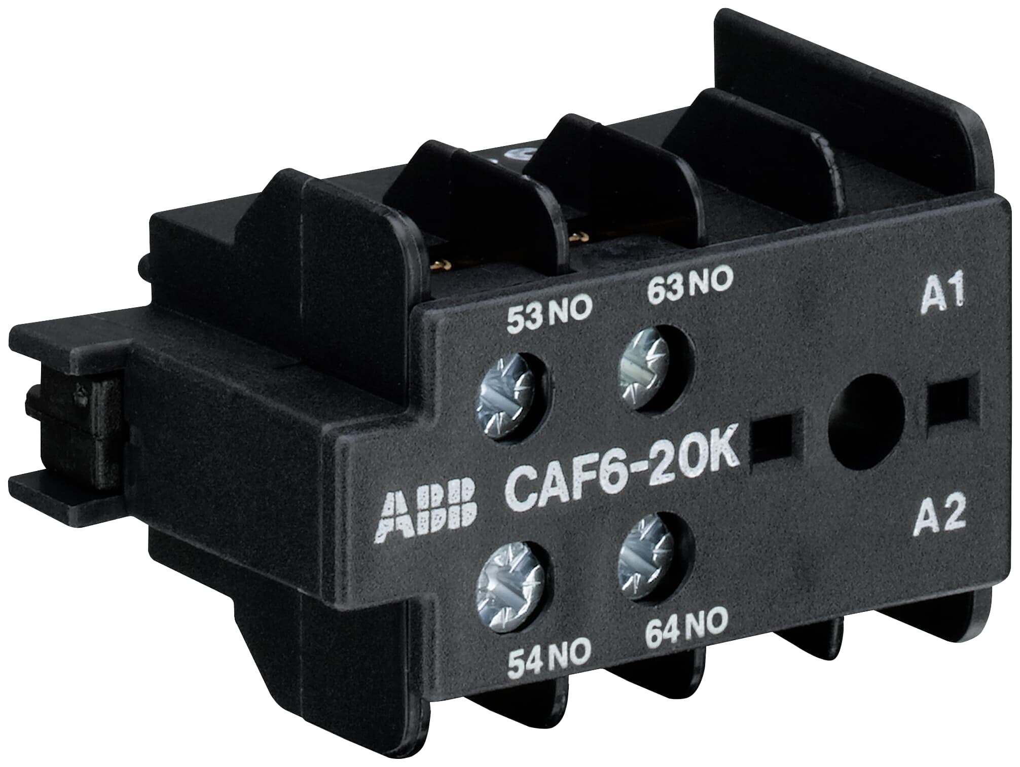 ABB ABB CAF6-20K Auxiliary Contact 2NO/0NC screw terminal, front mounted