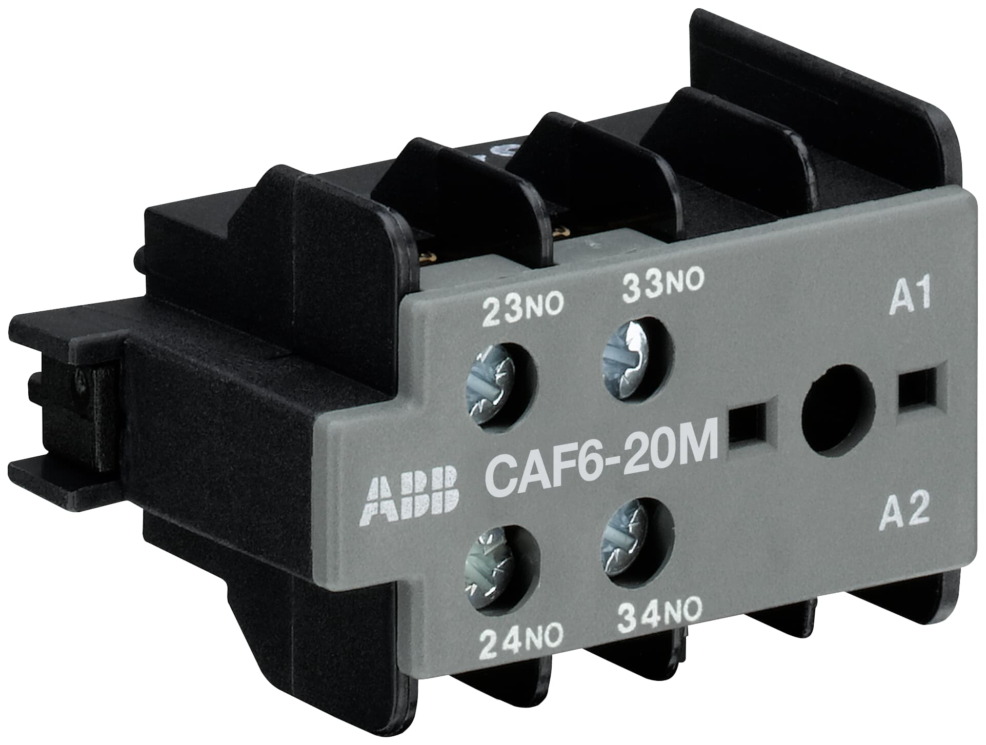 ABB ABB CAF6-20M Auxiliary Contact 2NO/0NC screw terminal, front mounted
