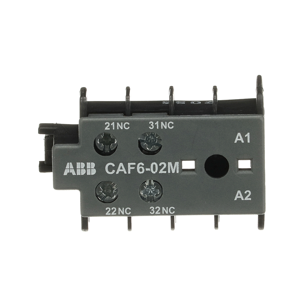 ABB ABB CAF6-02M Auxiliary Contact 0NO/2NC screw terminal, front mounted