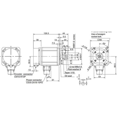 Mitsubishi Electric Mitsubishi Electric HF75T-A48 – AC brushless rotary servo motor