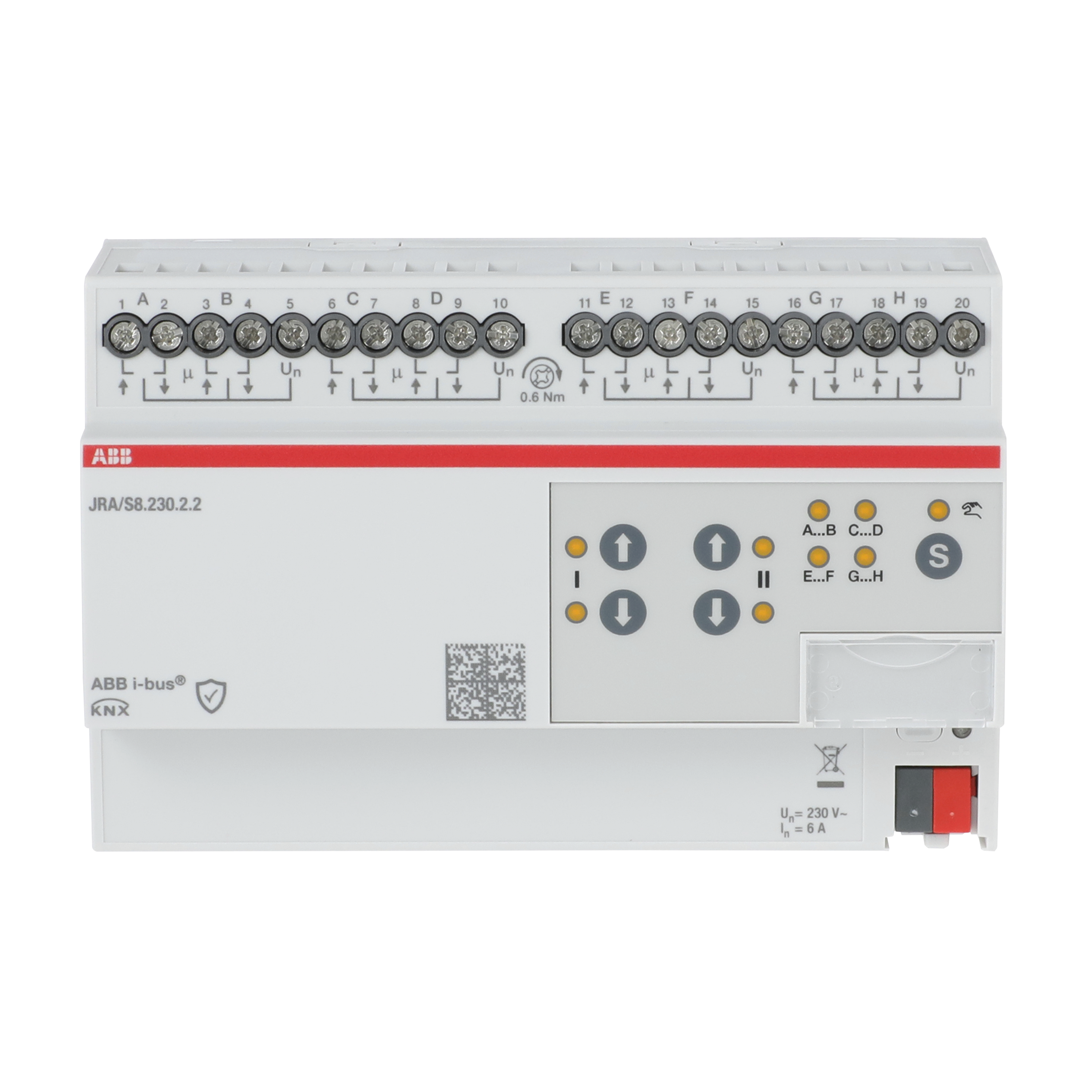 ABB ABB JRA/S8.230.2.2 Blind/Roller Shutter Act, 8-f, 230 V AC, Manual Operation, MDRC