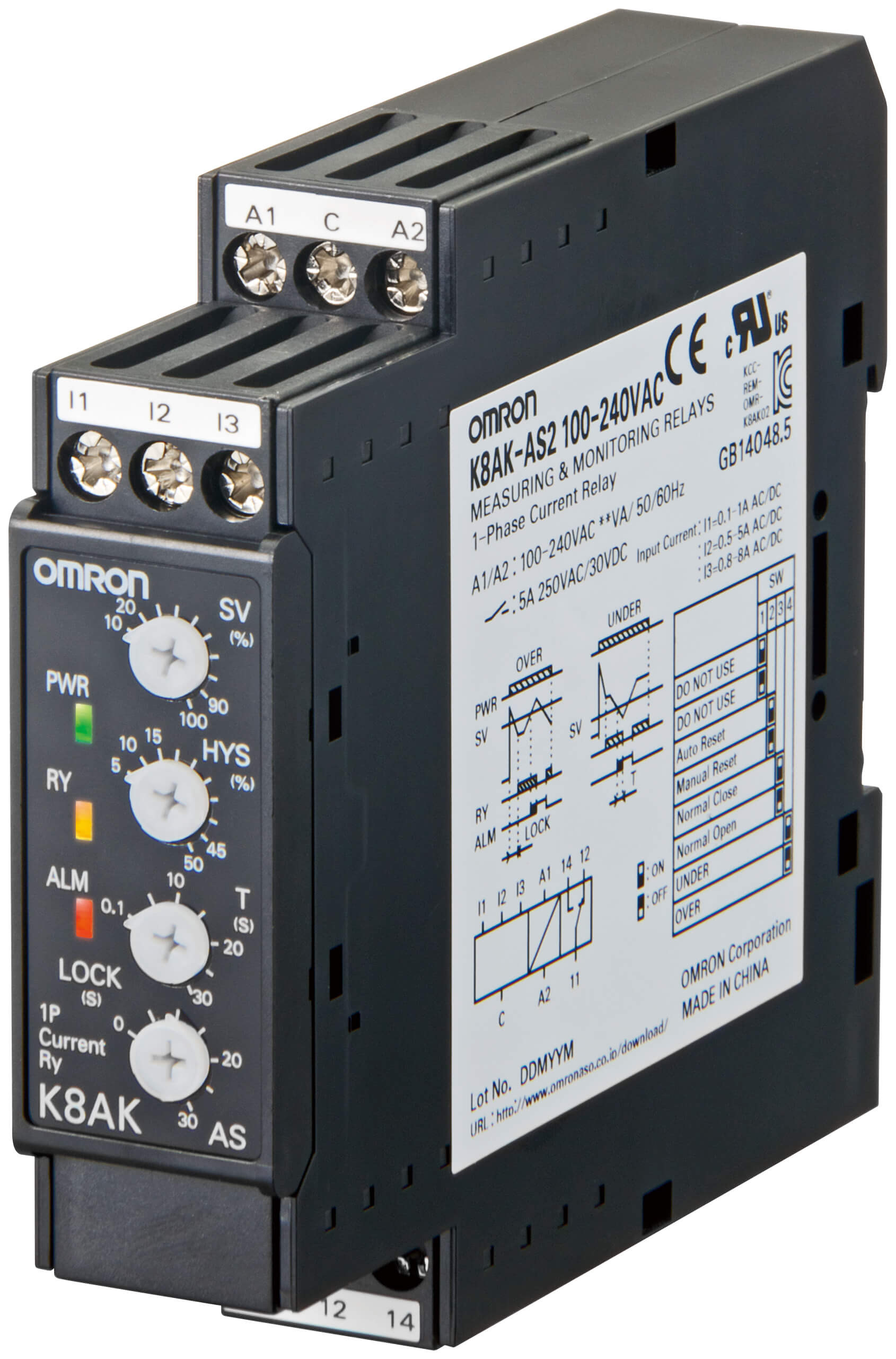 Omron Omron K8AK-AS2 – 1-phase Motor Protection Relays