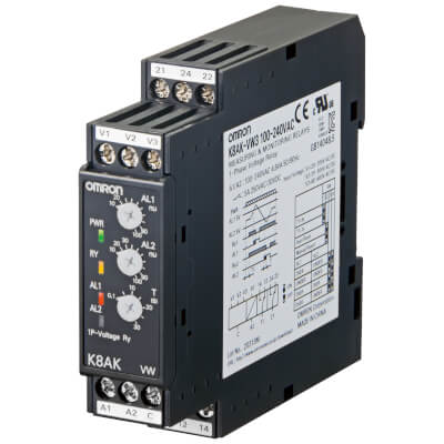 Omron Omron K8AK-VW3 100-240VAC – Monitoring relay 22.5mm wide