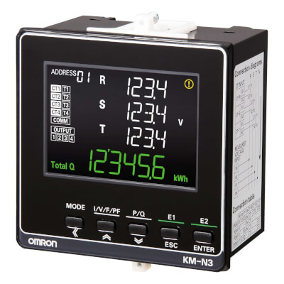 Omron Omron KM-N3-FLK – Multi-circuit compact power monitor device for on panel installation
