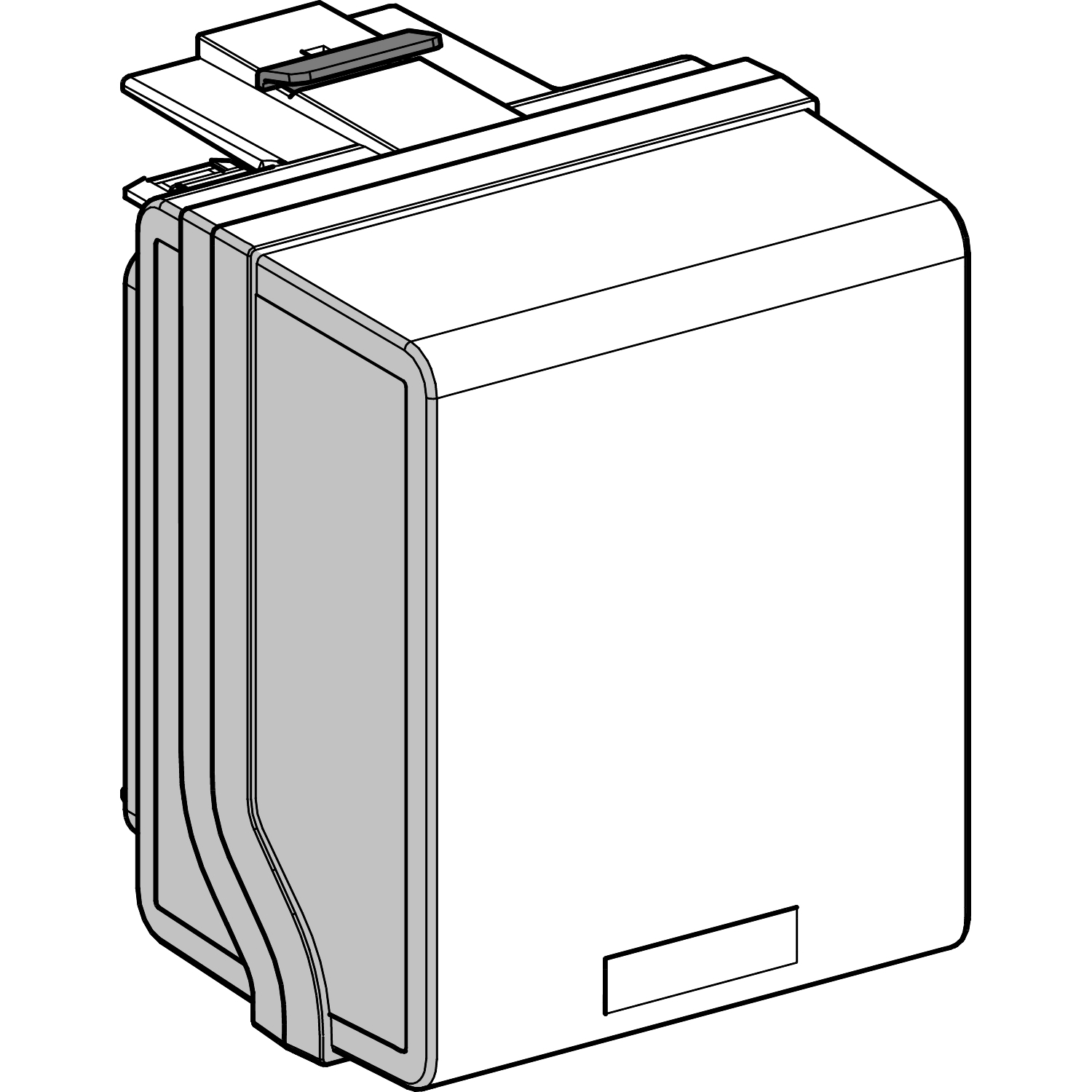 Schneider Electric Schneider Electric KSB20CG5 – Tap off unit, Canalis KS 100 A to 1000 A, with fuse holder, 20 A, BS fuses not supplied, 3L+N+PE, IP55, RAL 9001