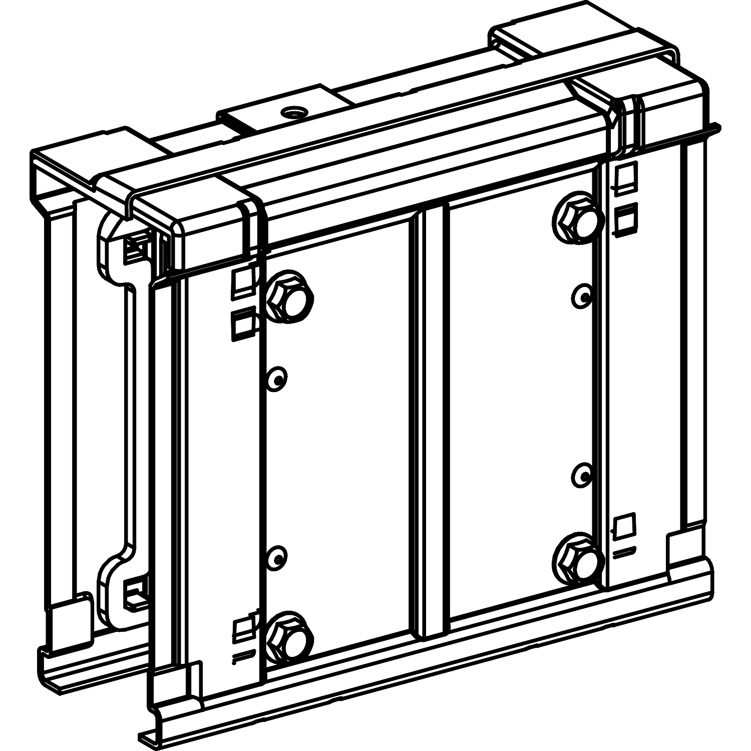 Schneider Electric Schneider Electric KSB25YA4 – Jointing unit, Canalis KSA, 100 A to 250 A, aluminium, IP55, white RAL 9001, spare part