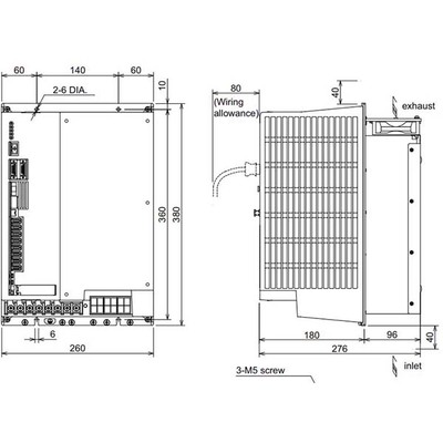 Mitsubishi Electric Mitsubishi Electric MDS-DM2-SPV3-20080 CNC servo or spindle drive unit or accessory