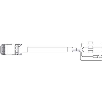 Mitsubishi Electric Mitsubishi Electric MR-J3HC2S-5M – Power cable / cordset for servo mtr. direct connection