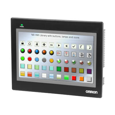 Omron Omron NB10W-TW01B-V1 – NB-V1 HMI with a 10.1 Inch display and a Black Bezel and Ethernet + USB Host