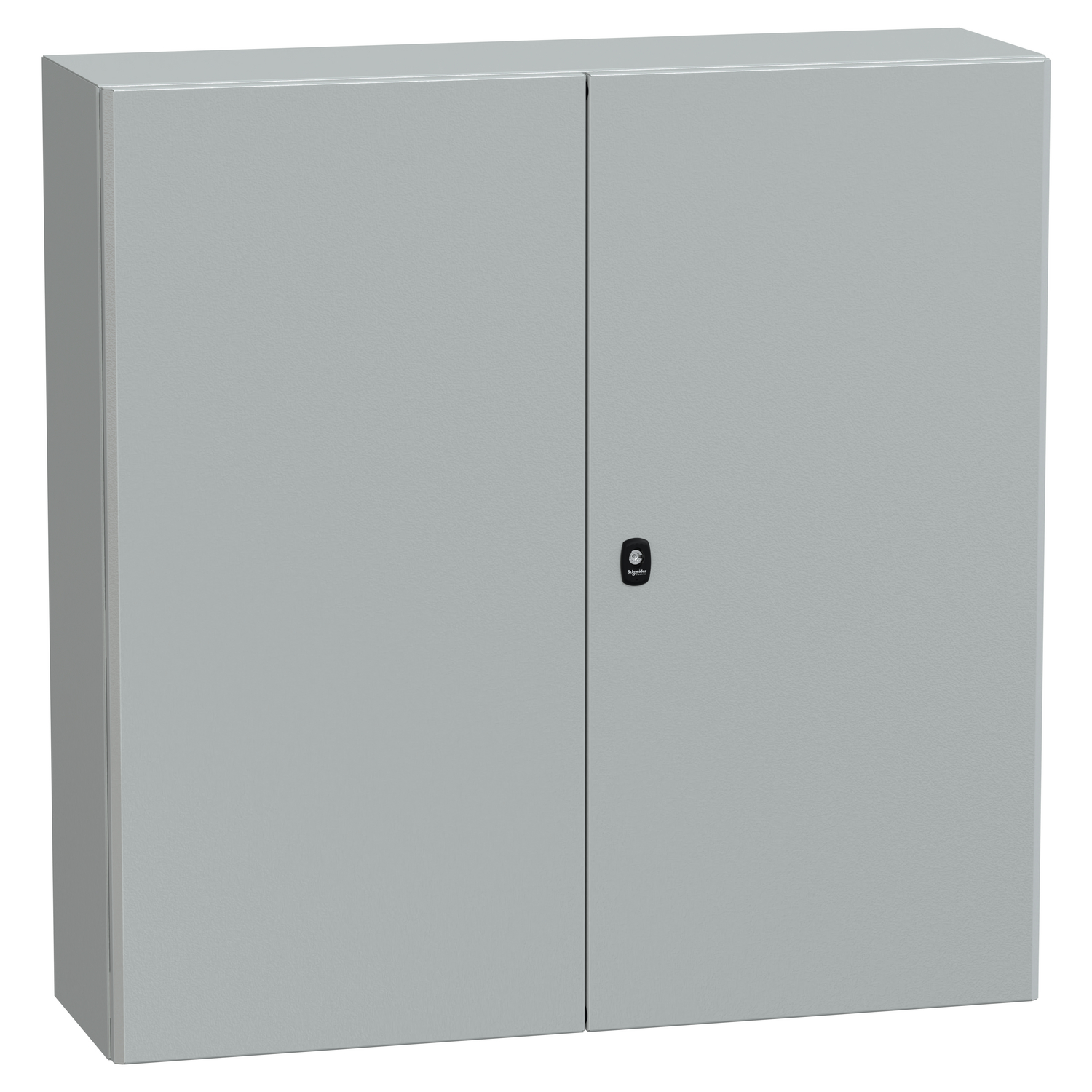Schneider Electric Schneider Electric NSYS3D101030D – Wall mounted steel enclosure, PanelSeT S3D, double plain door, without mounting plate, 1000x1000x300mm, IP55, IK10