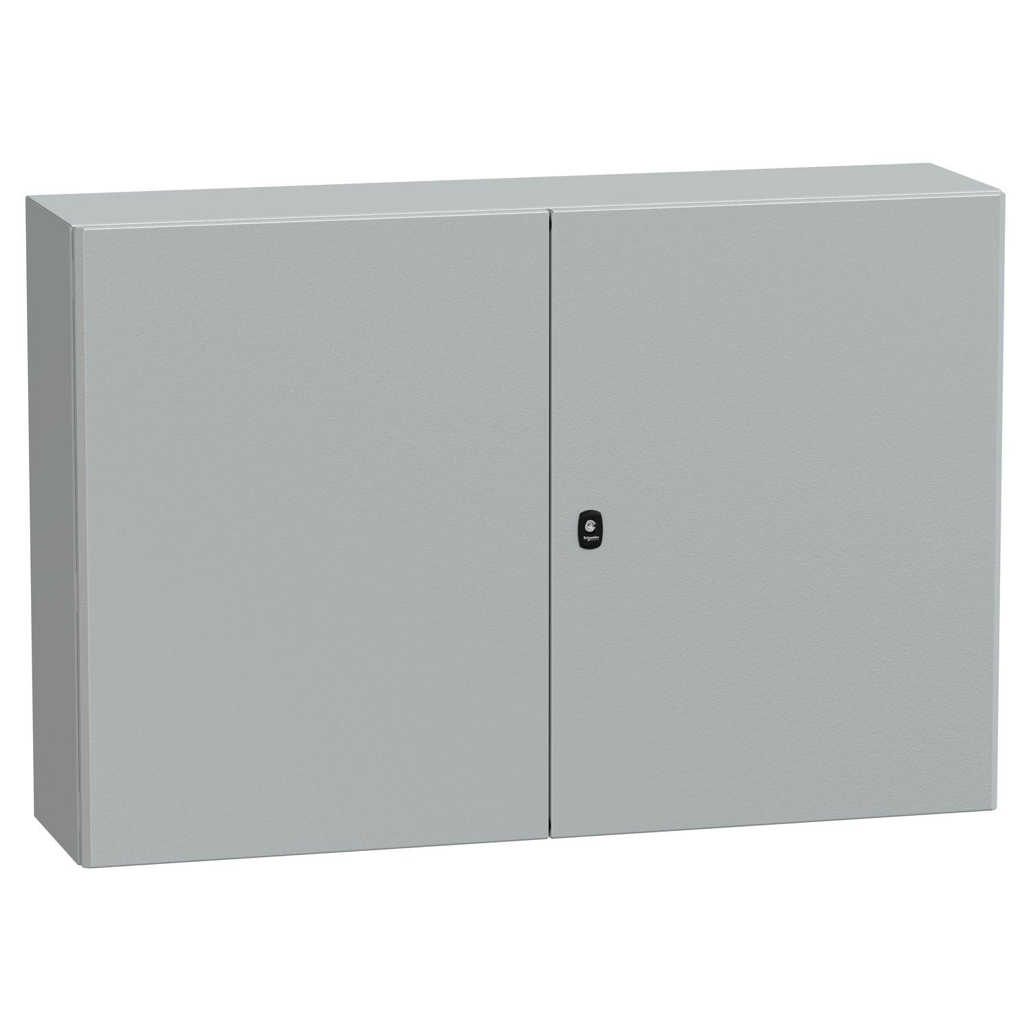 Schneider Electric Schneider Electric NSYS3D81230DP – Wall mounted steel enclosure, PanelSeT S3D, double plain door, with mounting plate, 800x1200x300mm, IP55, IK10