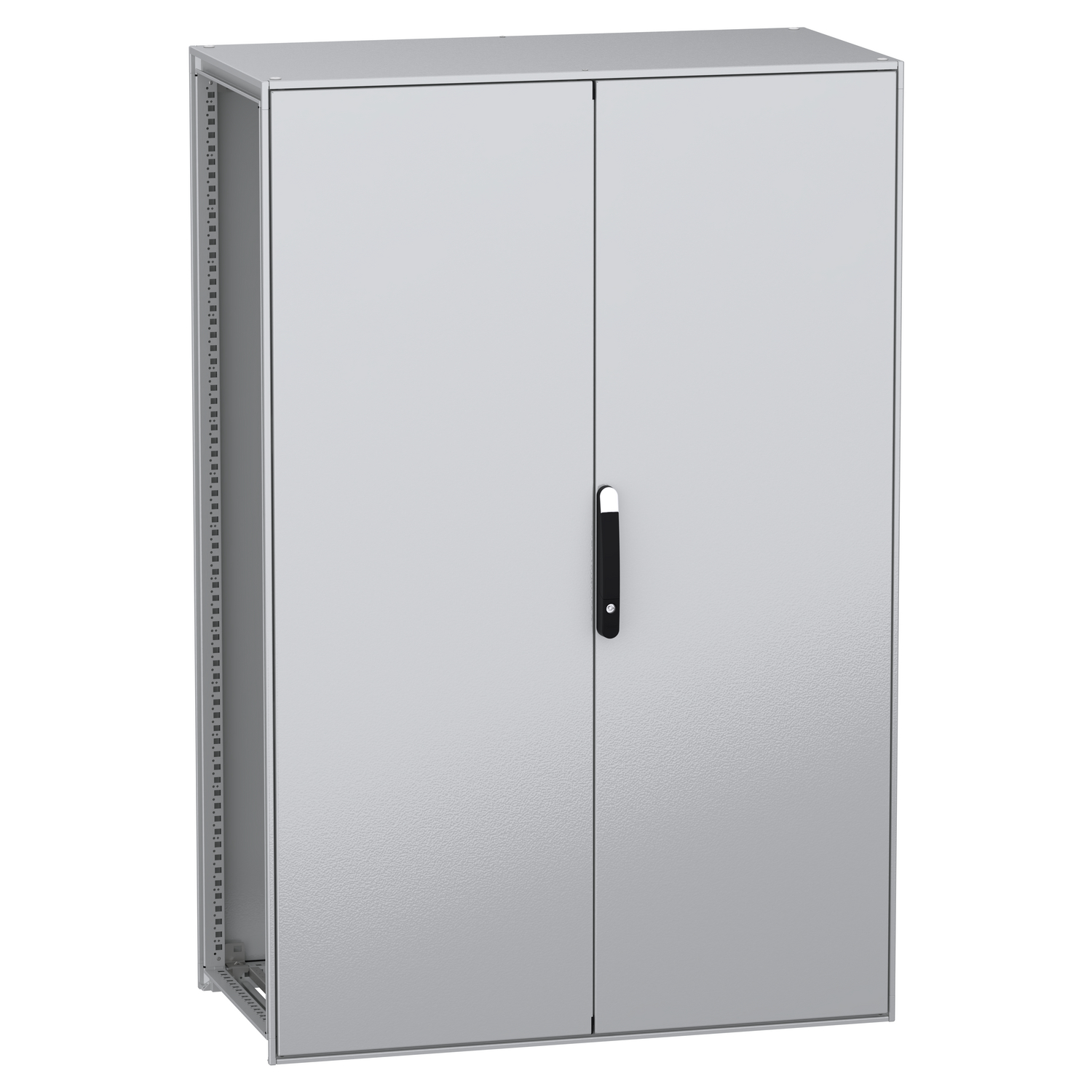 Schneider Electric Schneider Electric NSYSFN1812602D – Floor standing modular electrical enclosure, PanelSeT SFN, decarbonized steel, 1800x1200x600mm, 2 doors, IP55