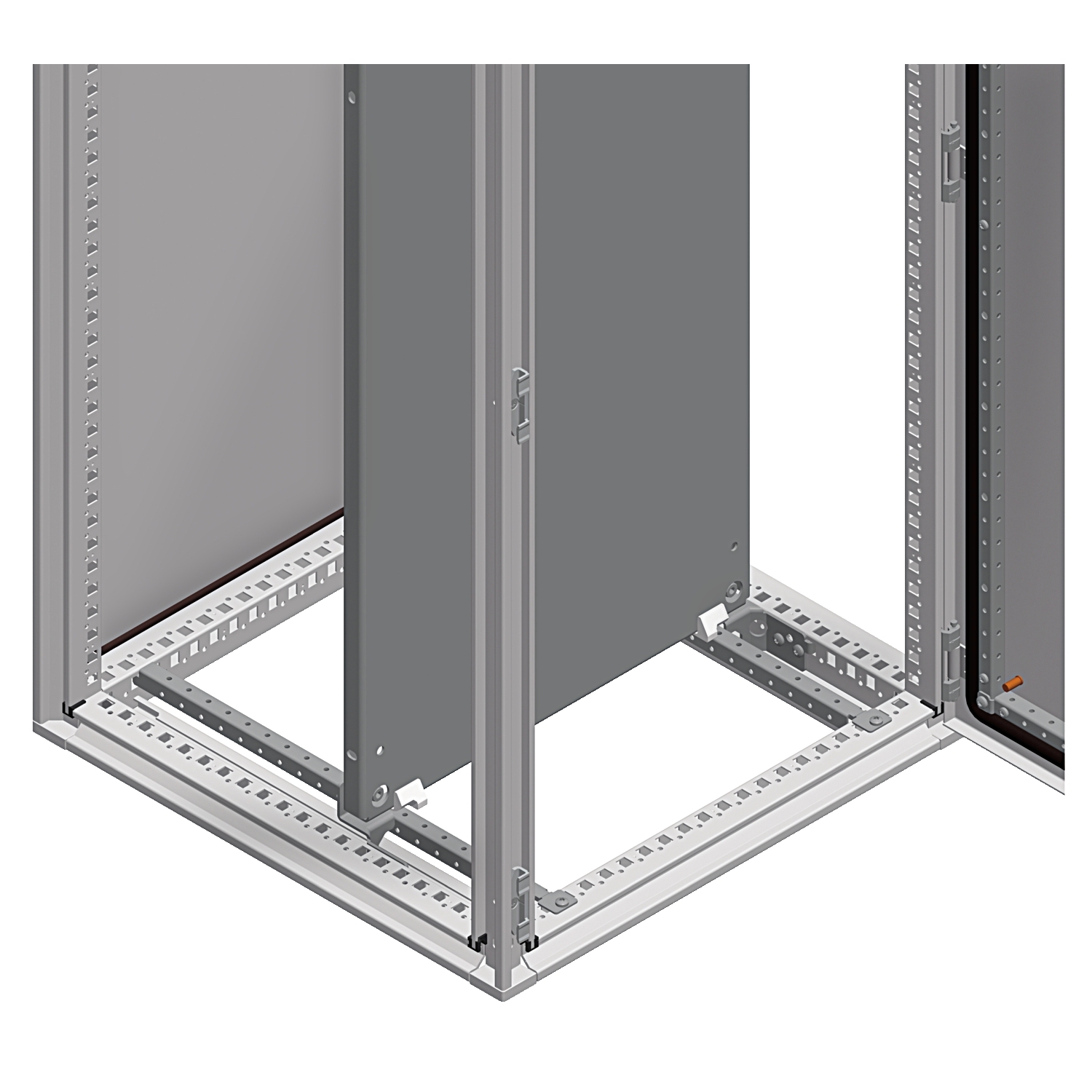 Schneider Electric Schneider Electric NSYSMPS5 – Mounting plate sliding rails, PanelSeT SFN, PanelSeT SF, D500mm, set of 2