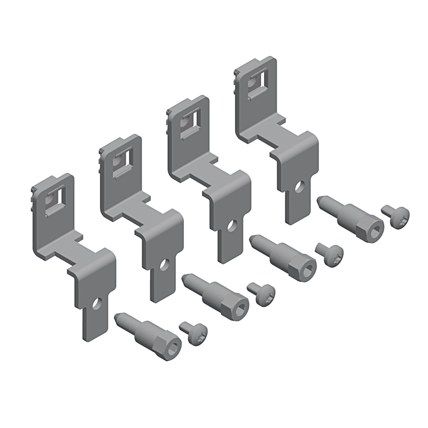 Schneider Electric Schneider Electric NSYSMPSB – Orthogonal brackets to install the mounting plate on the sides of the enclosure, PanelSeT SFN, PanelSeT SF, set of 4