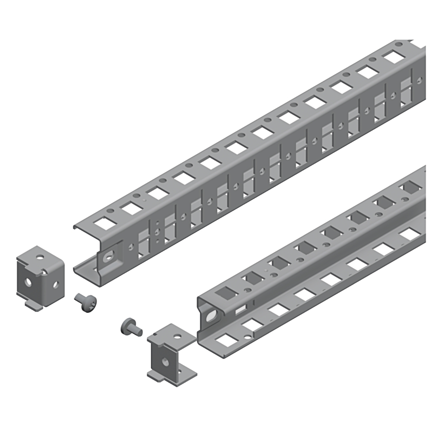 Schneider Electric Schneider Electric NSYSUCR40200 – Universal cross rails, PanelSeT SFN, PanelSet SF, PanelSet SM, H40 W2000mm, 1 row, set of 2