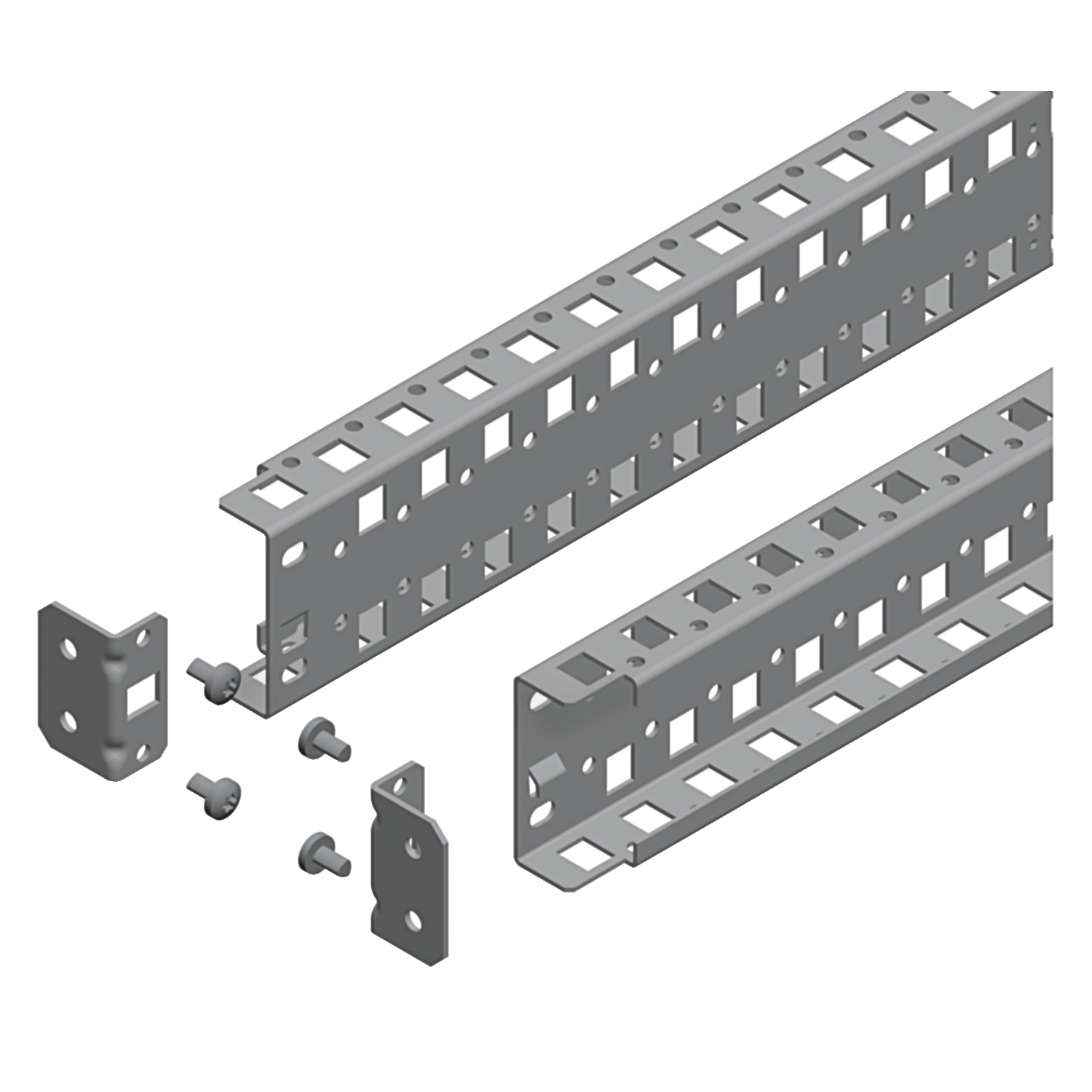 Schneider Electric Schneider Electric NSYSUCR65180 – Universal cross rails, PanelSeT SFN, PanelSet SF, PanelSet SM, H65 W1800mm, 2 rows, set of 2