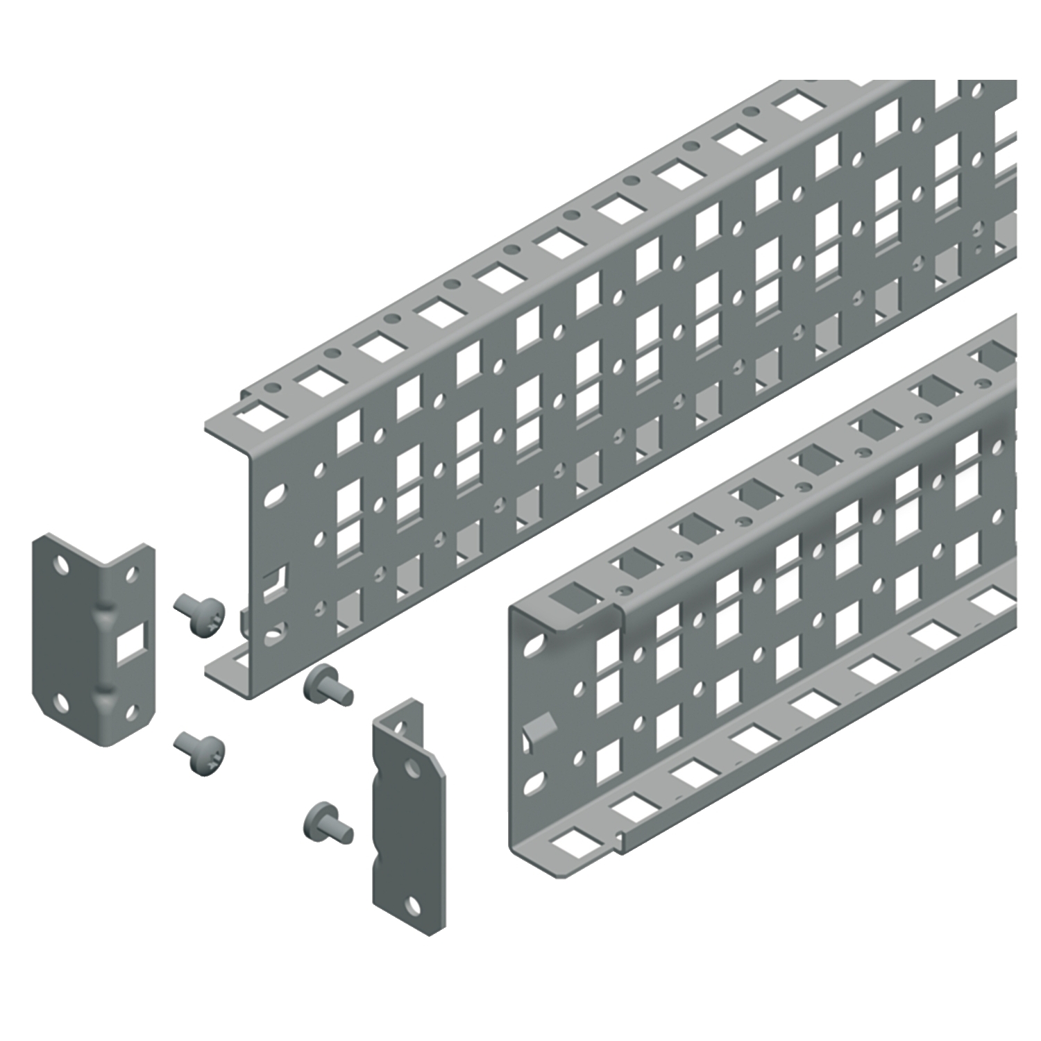 Schneider Electric Schneider Electric NSYSUCR9060 – Universal cross rails, PanelSeT SFN, PanelSet SF, PanelSet SM, H90 W600mm, 3 rows, set of 2