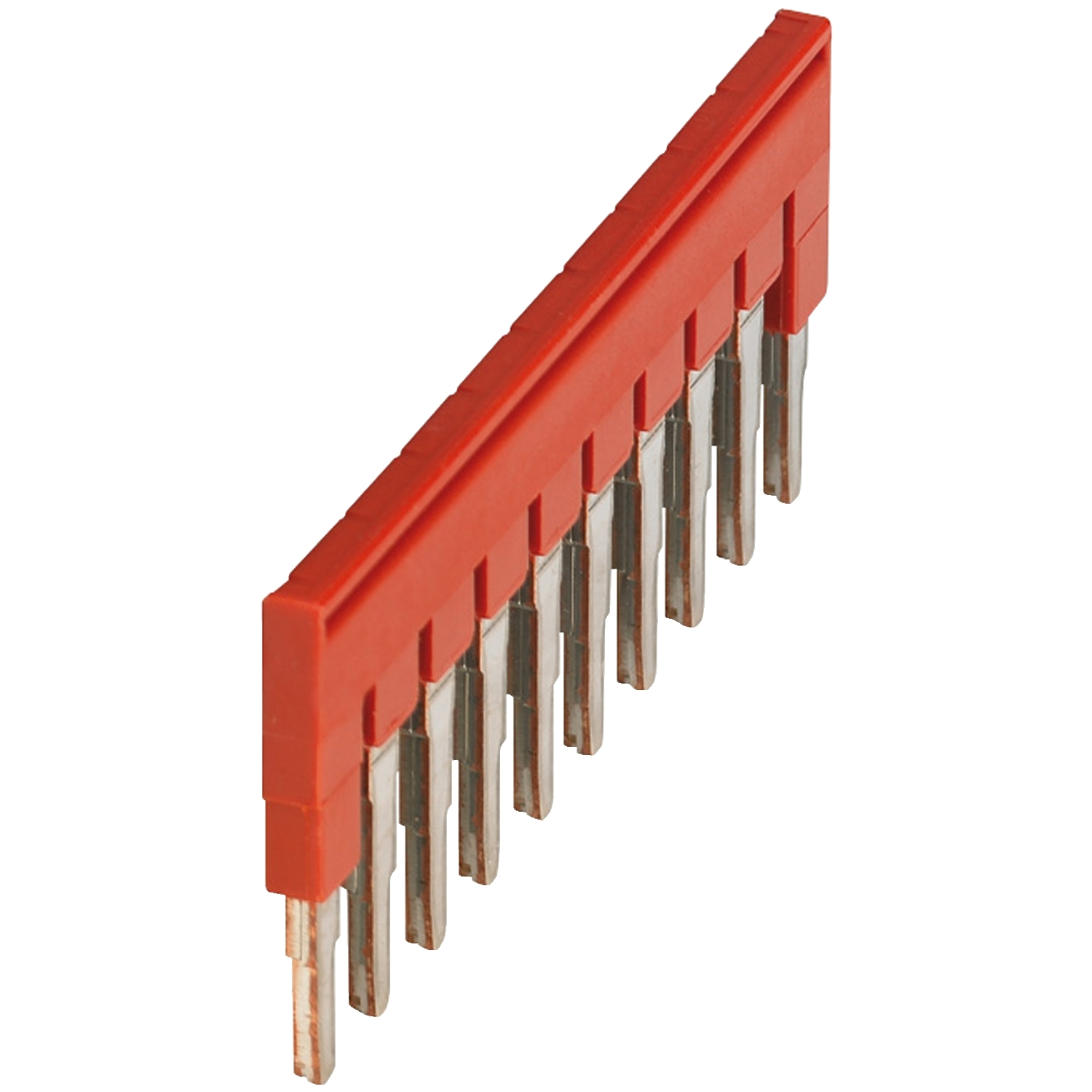 Schneider Electric Schneider Electric NSYTRAL410 – PLUG-IN BRIDGE, 10POINTS FOR 4MM2 TERMINAL BLOCKS, RED