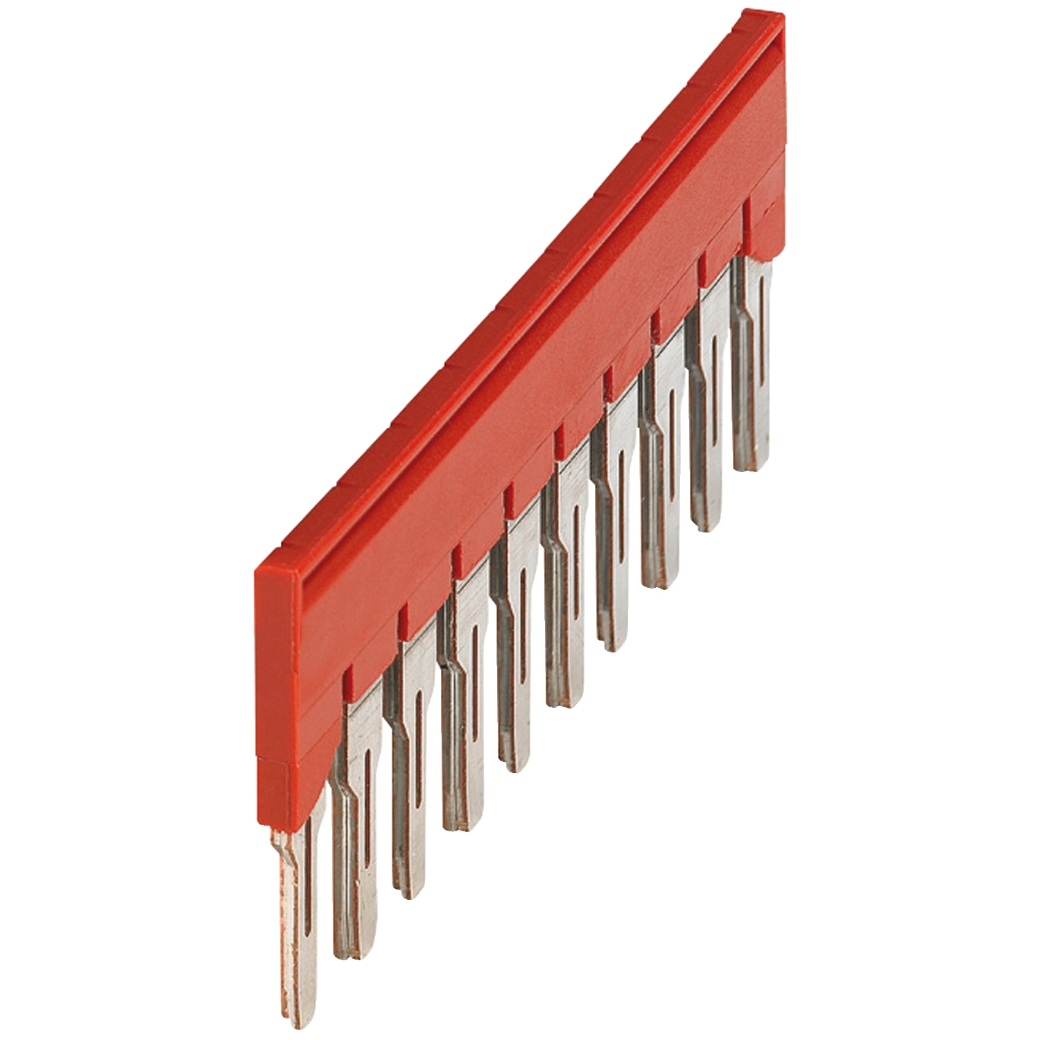 Schneider Electric Schneider Electric NSYTRAL610 – Plug-in bridge, Linergy TR, 10 points for 6mm² terminal blocks, red, 10 way, set of 10
