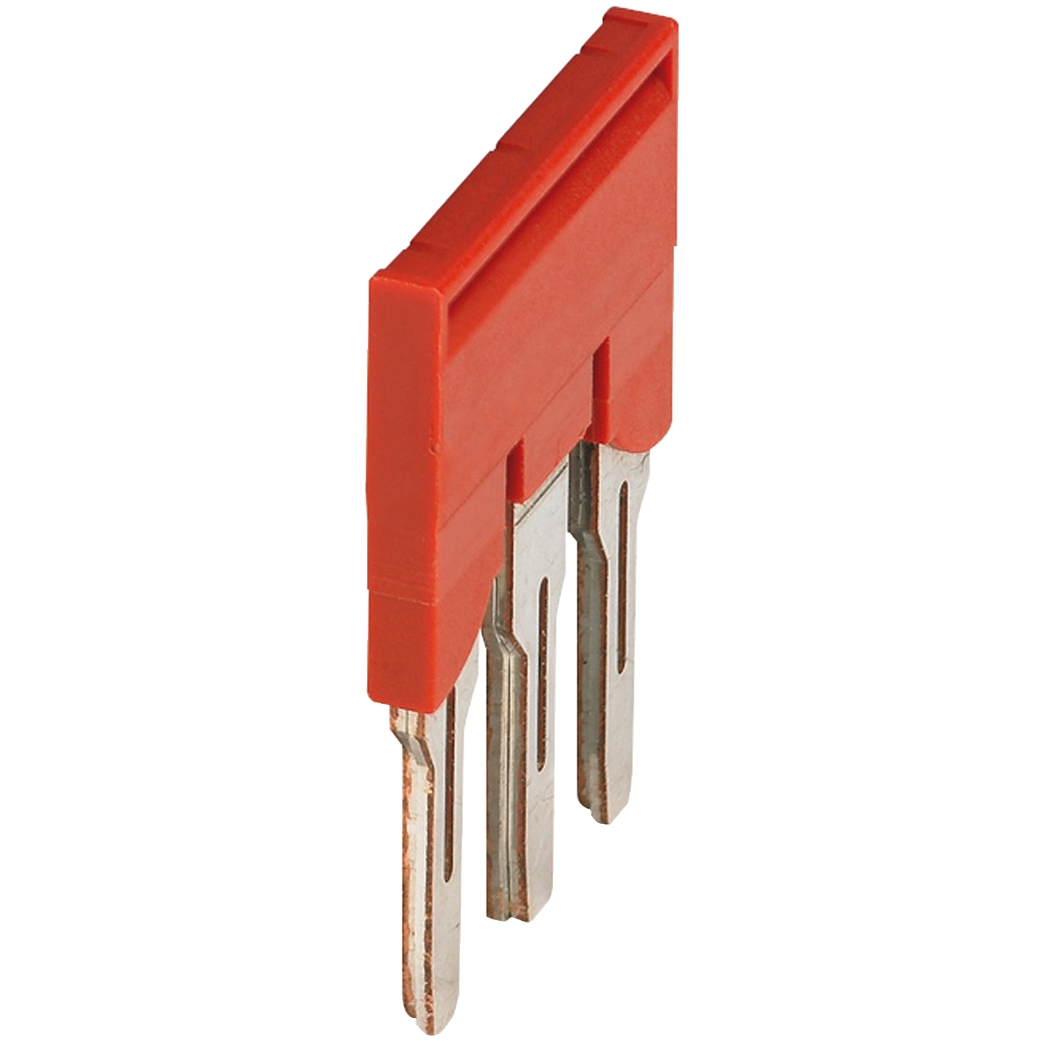 Schneider Electric Schneider Electric NSYTRAL63 – Plug-in bridge, Linergy TR, 3 points, for 6mm² terminal blocks, red, 3 way, set of 10