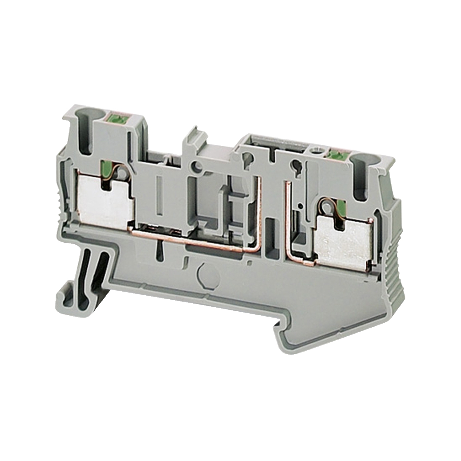 Schneider Electric Schneider Electric NSYTRP22TB – Terminal block Linergy TR, push-in type, basic disconnect terminal, 2 points, 2.5mm², grey, set of 50
