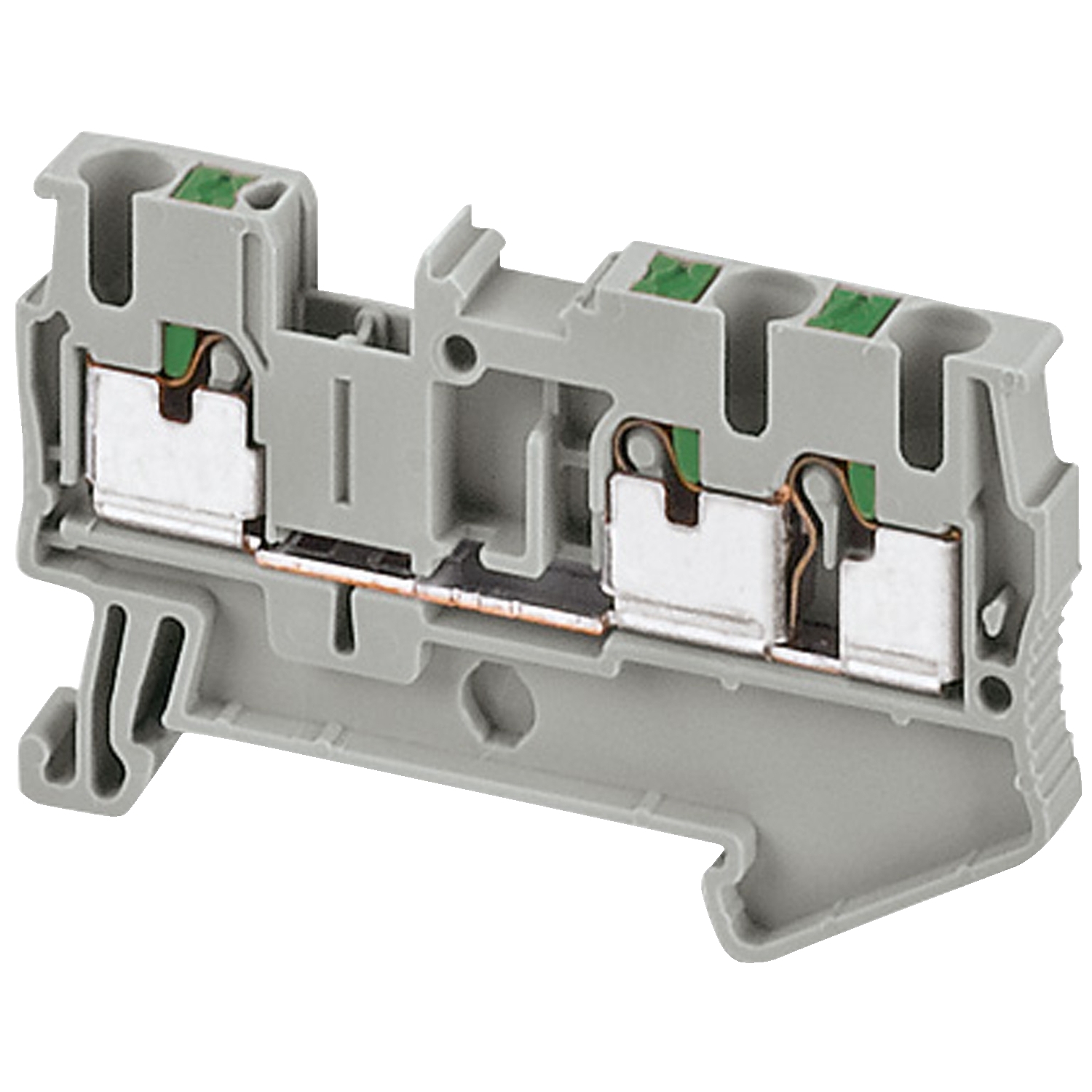 Schneider Electric Schneider Electric NSYTRP23 – PUSH-IN TERMINAL, FEED THROUGH, 3 POINTS, 2,5MM², GREY
