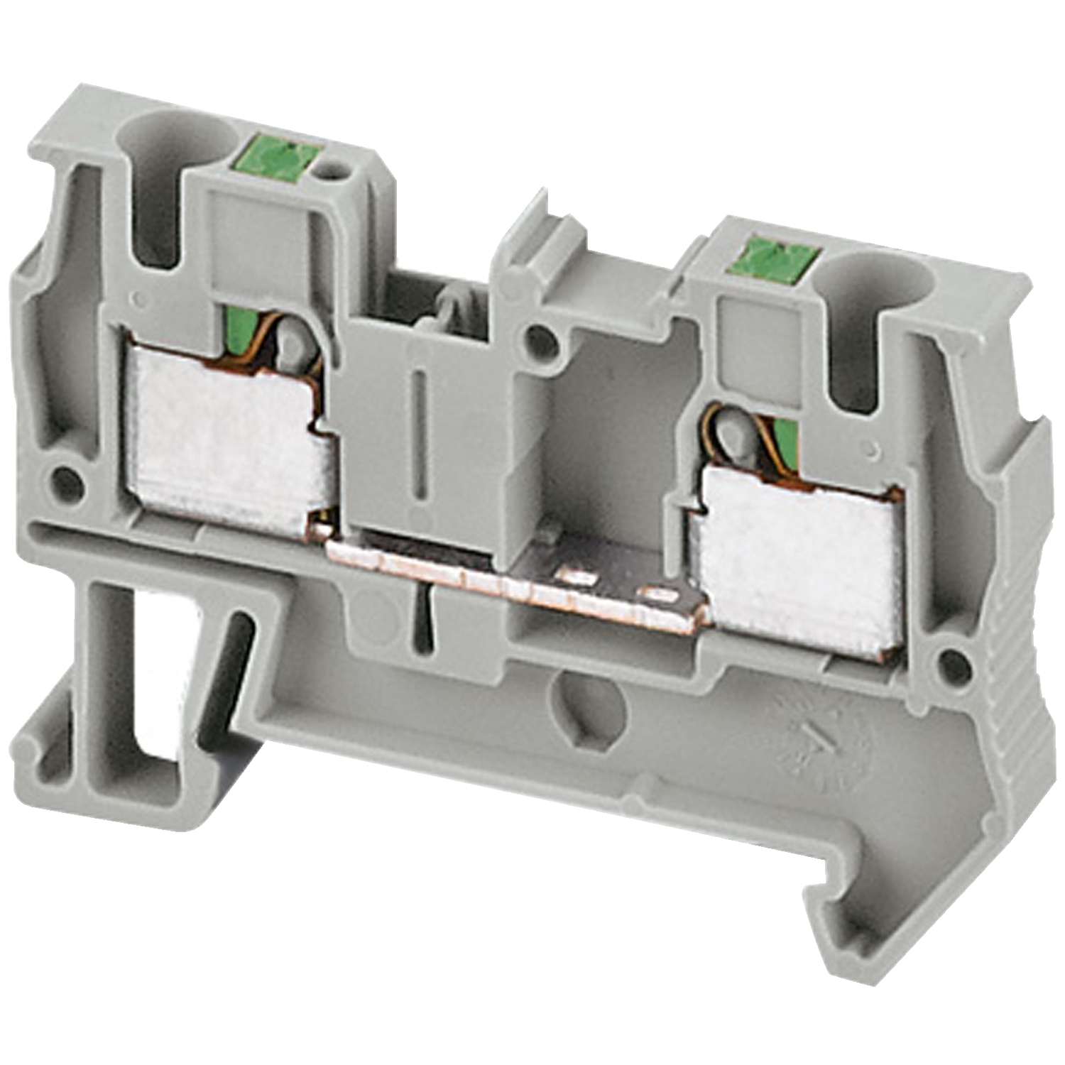 Schneider Electric Schneider Electric NSYTRP42 – Terminal block, Linergy TR, push-in type, feed through, 2 points, 4mm², grey, set of 50