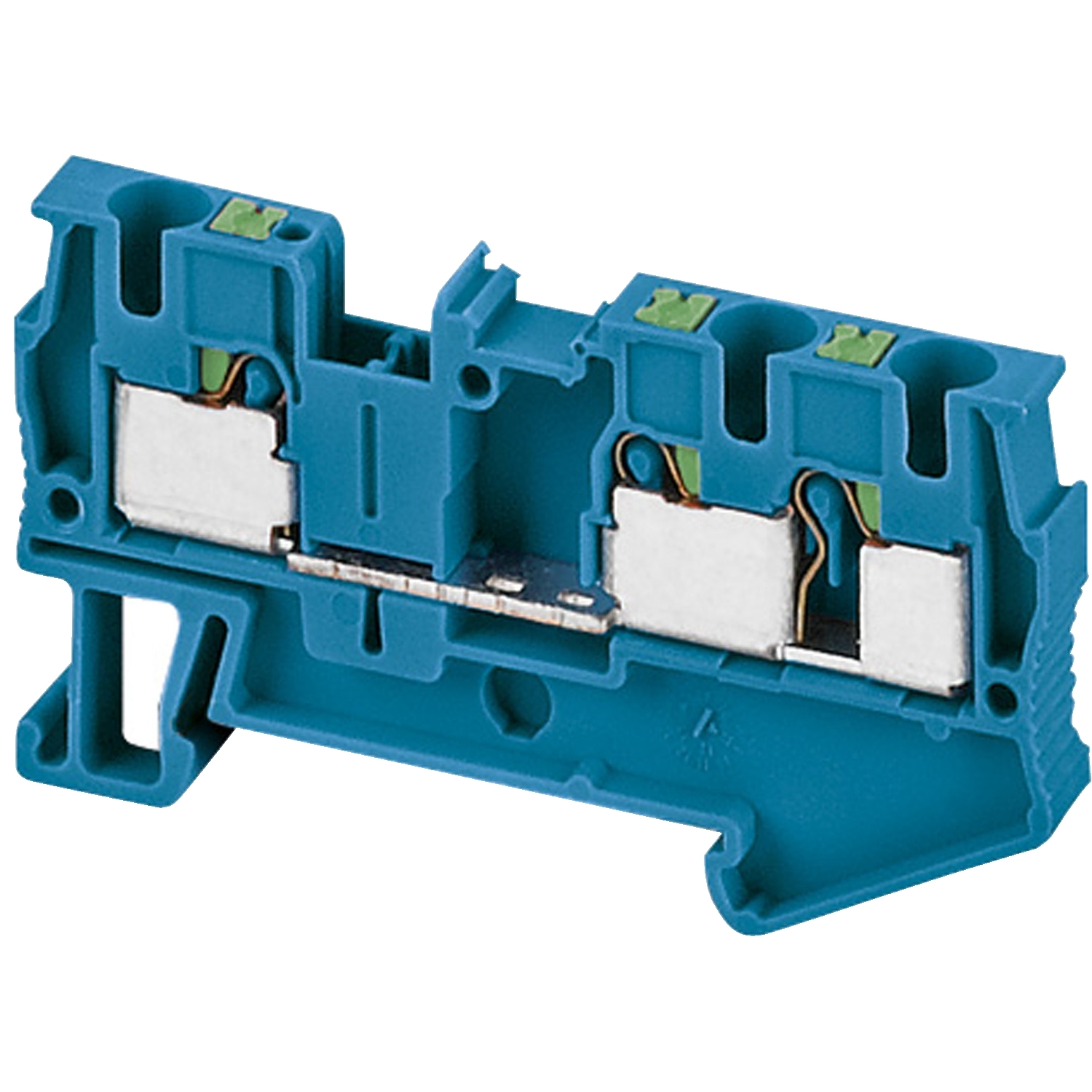 Schneider Electric Schneider Electric NSYTRP43BL – Terminal block, Linergy TR, push-in type, feed through, 3 points, 4mm², blue, set of 50