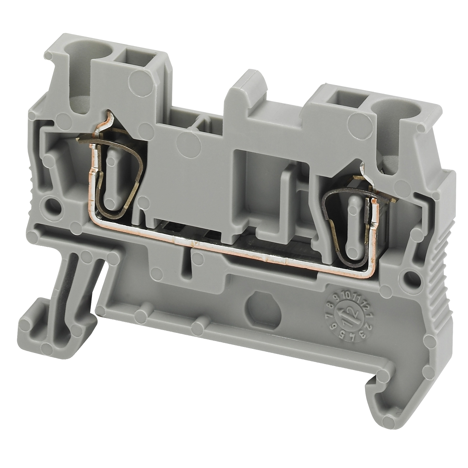 Schneider Electric Schneider Electric NSYTRR22 – SPRING TERMINAL, FEED THROUGH, 2 POINTS, 2,5MM², GREY