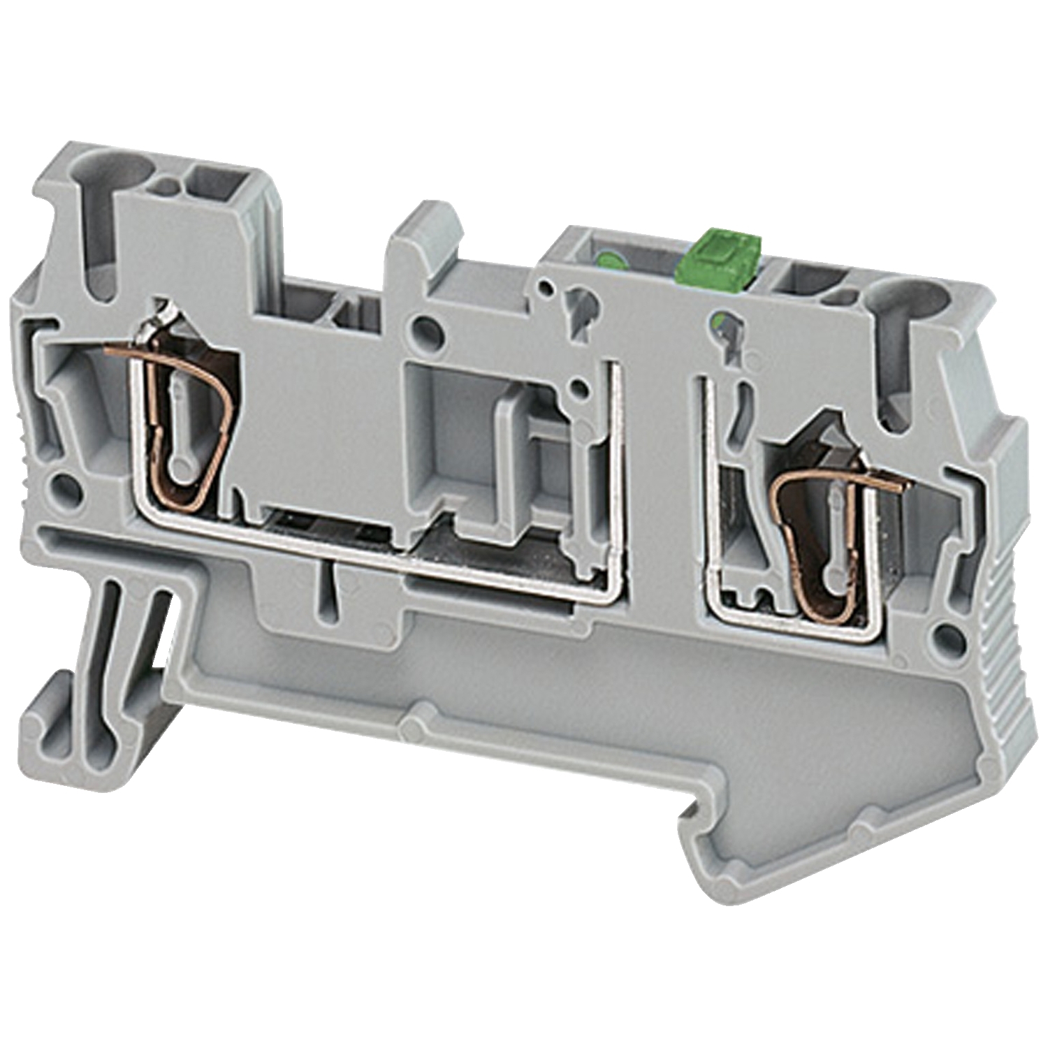 Schneider Electric Schneider Electric NSYTRR22SC – Terminal block, Linergy TR, spring type, knife disconnect, 2 points, 2.5mm², grey