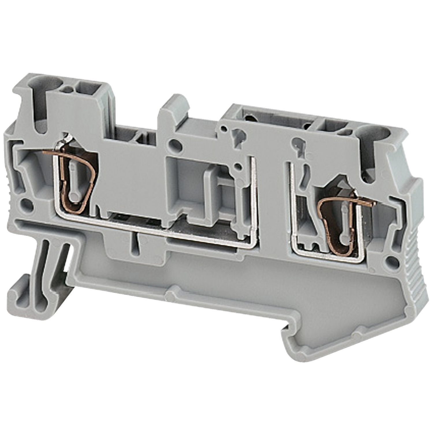 Schneider Electric Schneider Electric NSYTRR22TB – Terminal block, spring type, Linergy TR, Removable carrier disconnect, 2 points, 4mm², grey