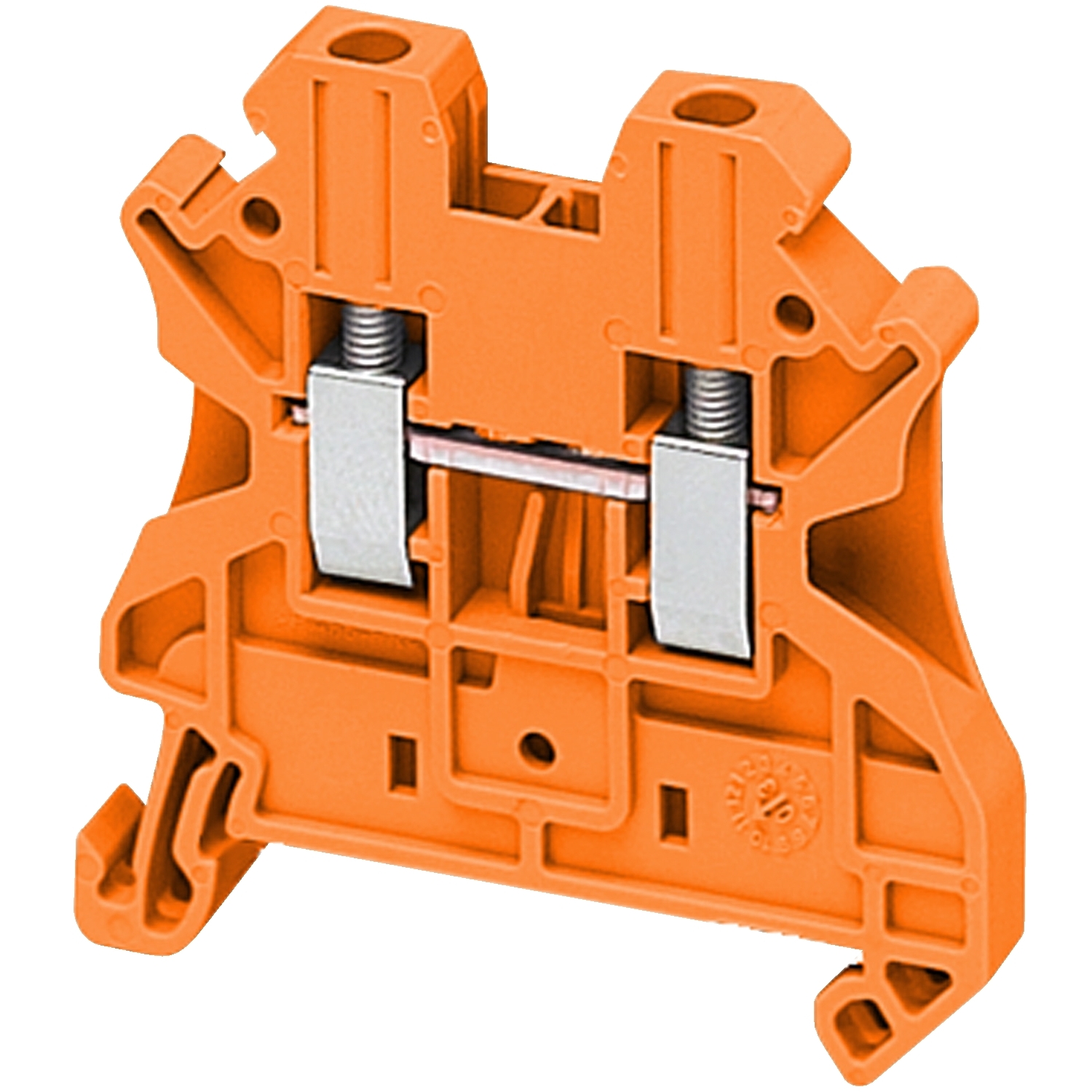 Schneider Electric Schneider Electric NSYTRV22AR – Terminal block, Linergy TR, screw type, feed through, 2 points, 2.5mm², orange, set of 50