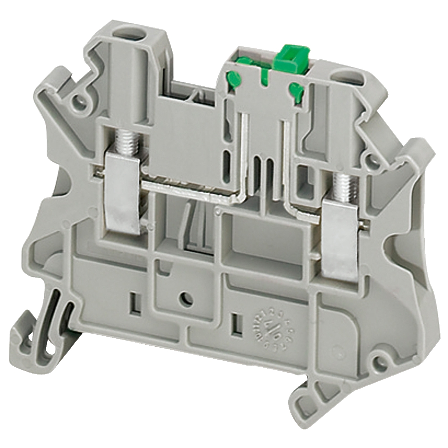 Schneider Electric Schneider Electric NSYTRV22ST – SCREW TERMINAL, KNIFE DISCONNECT, 2 POINTS, 2,5MM², WITH TEST POINT, GREY
