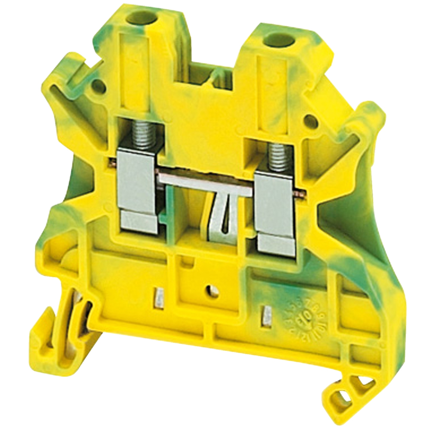 Schneider Electric Schneider Electric NSYTRV42PE – SCREW TERMINAL, PROTECTIVE EARTH, 2 POINTS, 4MM², GREEN-YELLOW