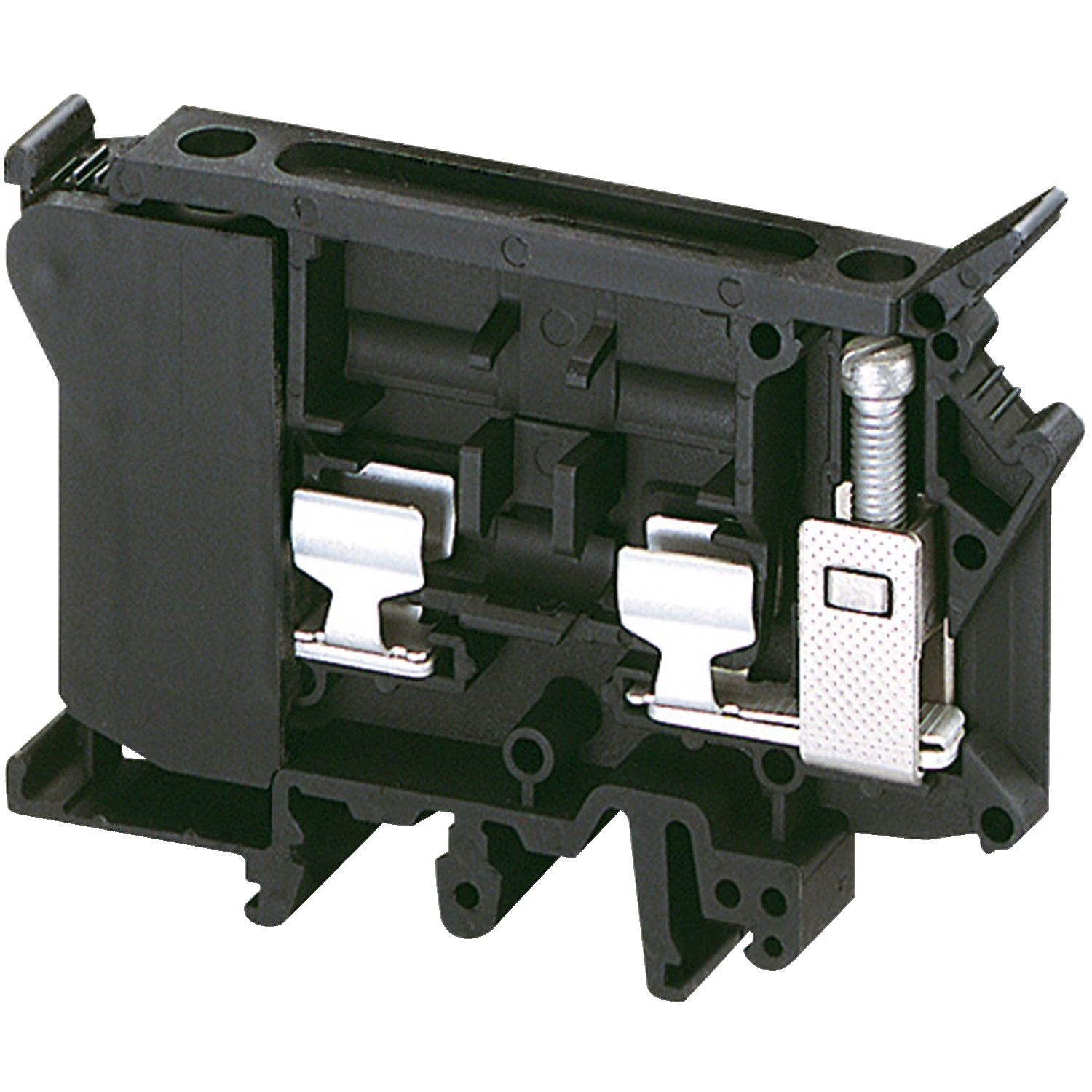 Schneider Electric Schneider Electric NSYTRV42SF6 – Terminal block, Linergy TR, fused disconnect type, for 6.3x32mm cartridge fuse, 2 points, 6mm², black