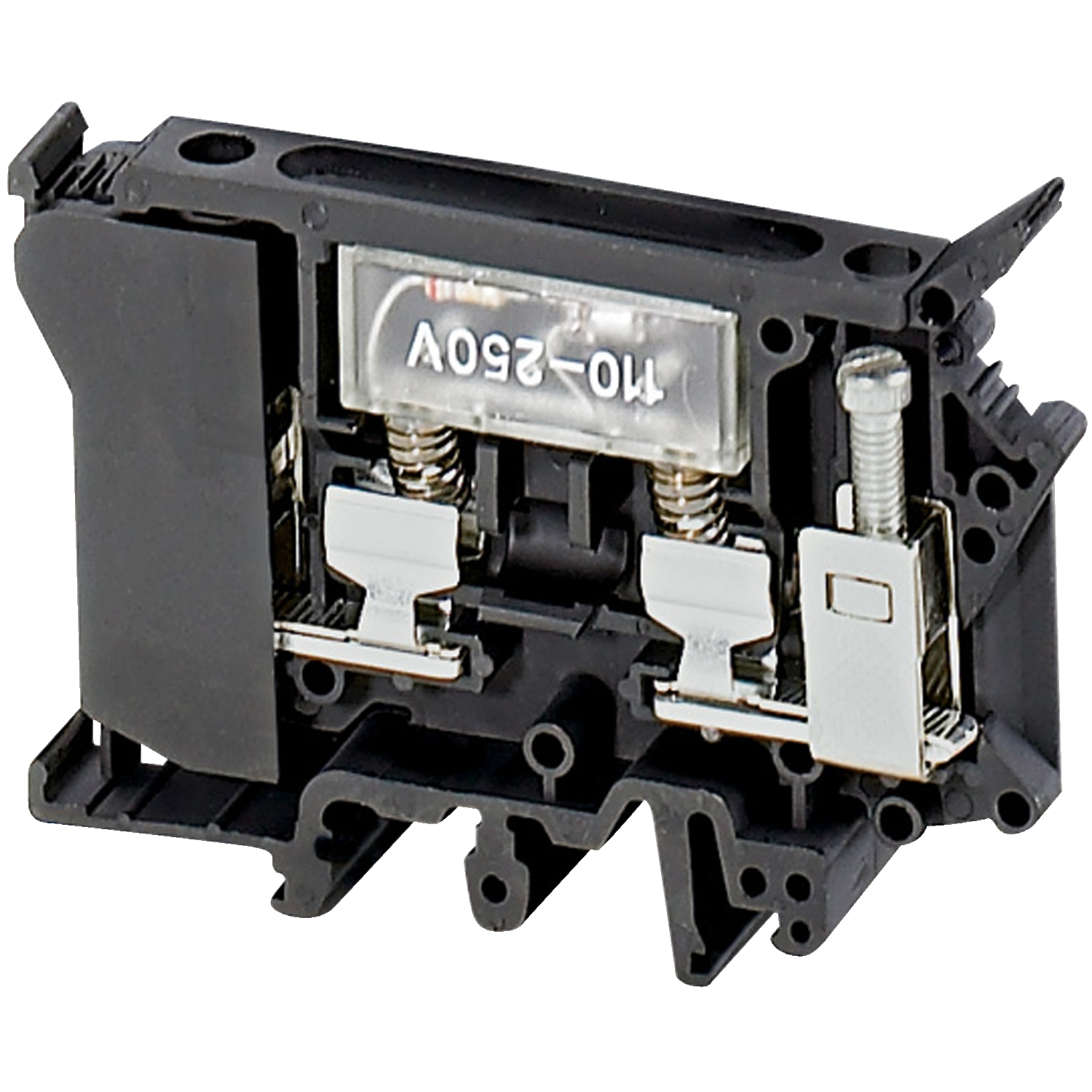 Schneider Electric Schneider Electric NSYTRV42SF6LA – Terminal block, Linergy TR, fused disconnect type, for 6.3x32mm fuse, with led 110 to 250V, 2 points, 4mm², black