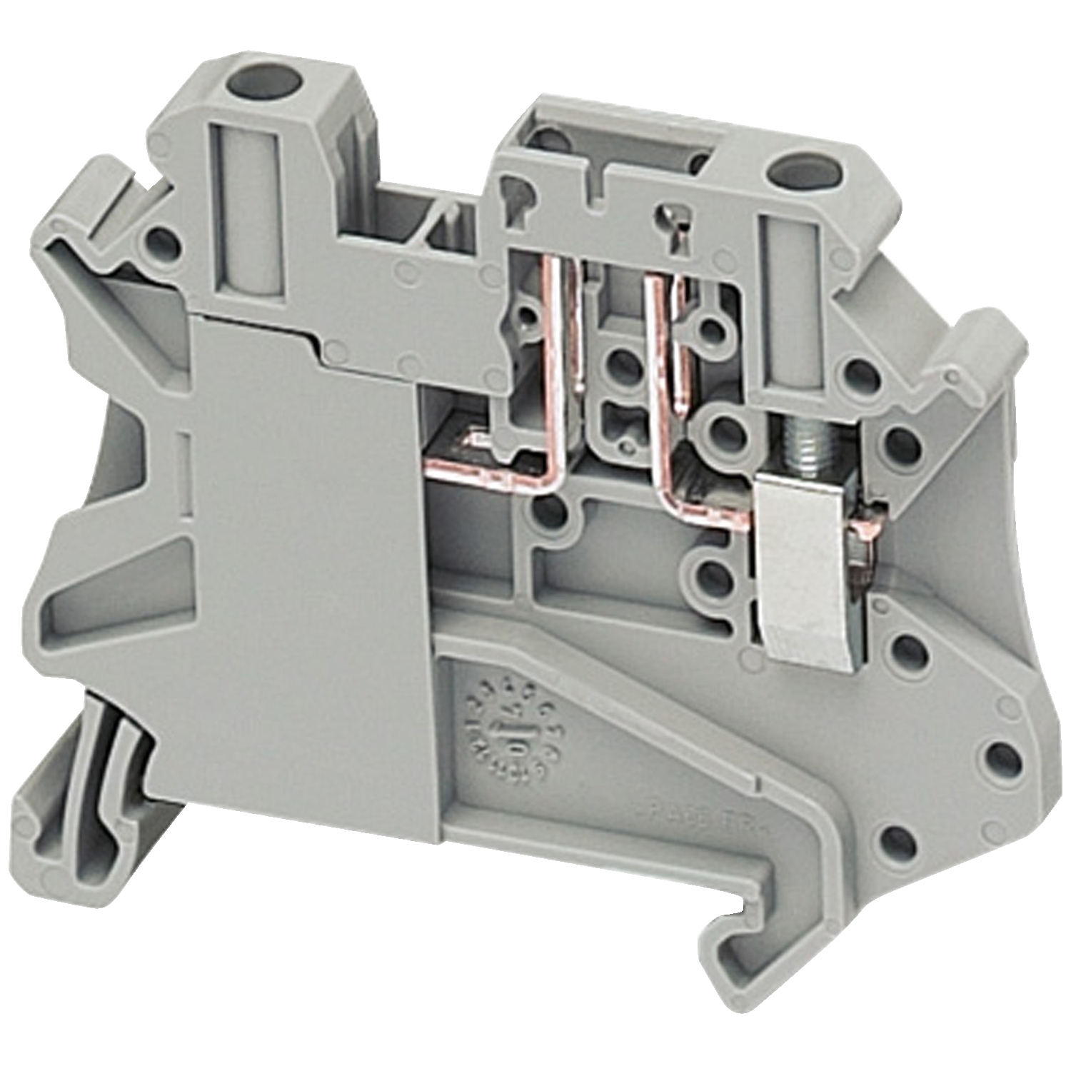 Schneider Electric Schneider Electric NSYTRV42TB – Terminal block, spring type, basic disconnect terminal, 2 points, 4mm², grey