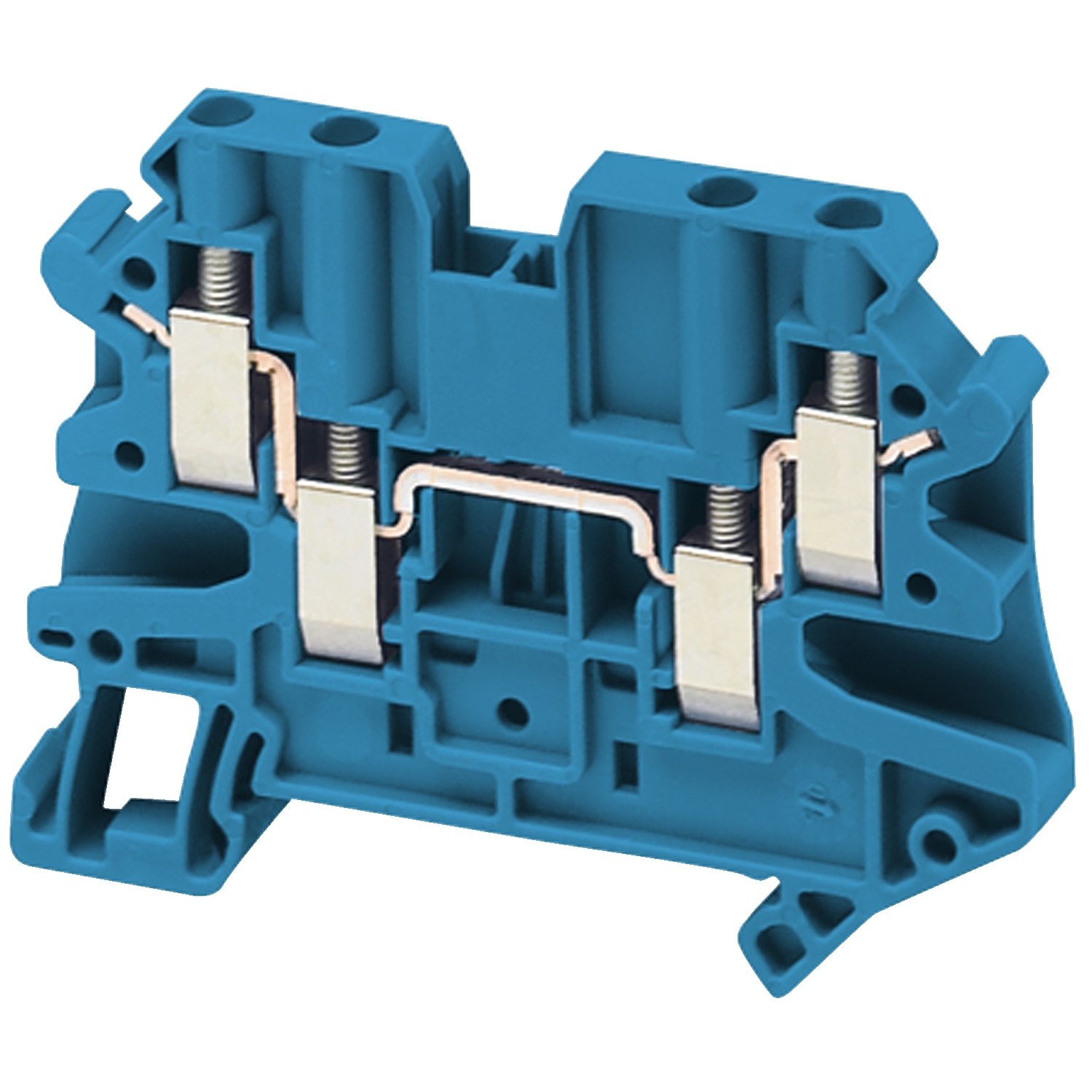 Schneider Electric Schneider Electric NSYTRV44BL – Terminal block, Linergy TR, screw type, feed through, 4 points, 4mm², blue, set of 50