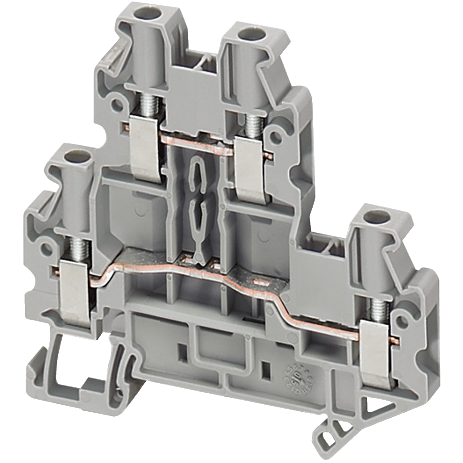 Schneider Electric Schneider Electric NSYTRV44D – SCREW TERMINAL, DOUBLE LEVEL, 4 POINTS, 4MM², GREY