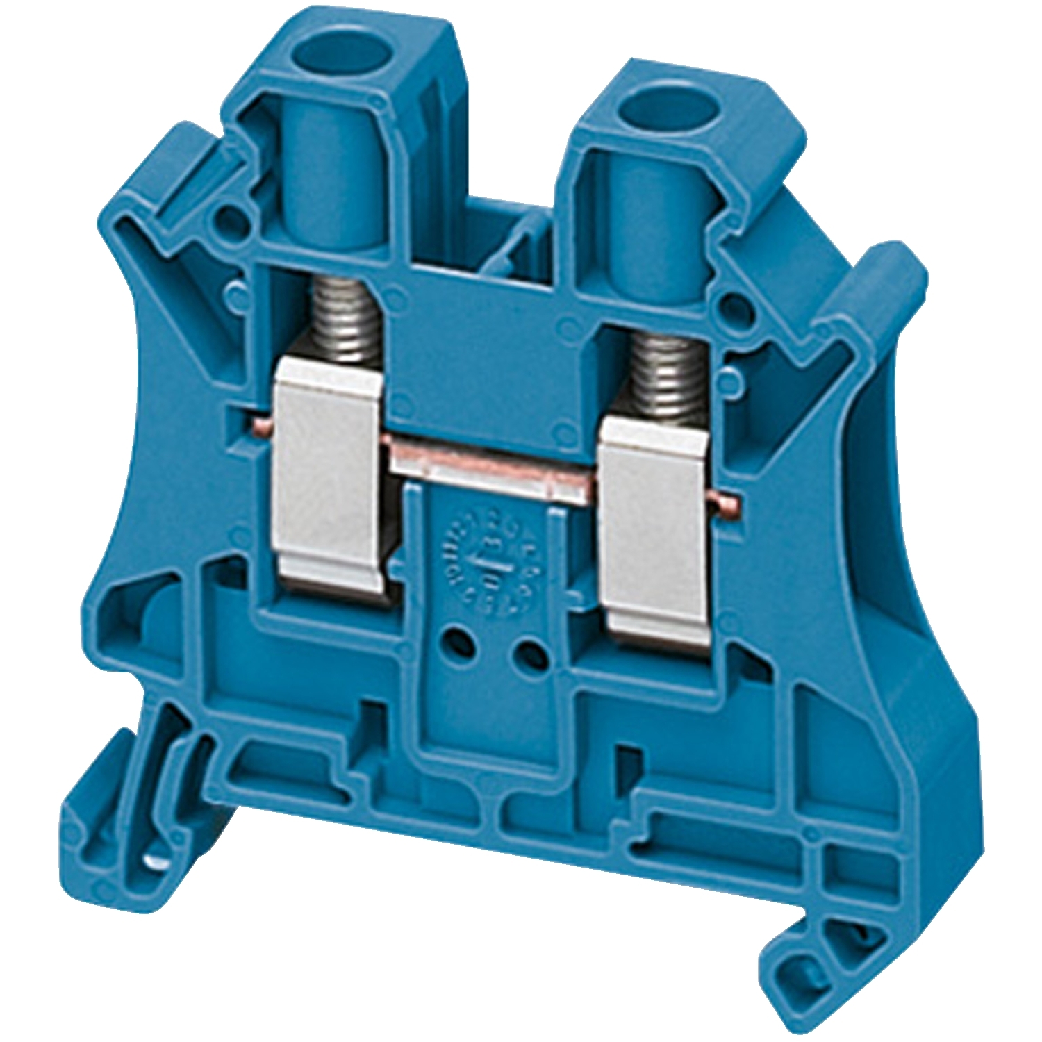 Schneider Electric Schneider Electric NSYTRV62BL – Terminal block, Linergy TR, screw type, feed through, 2 points, 6mm², blue, set of 50