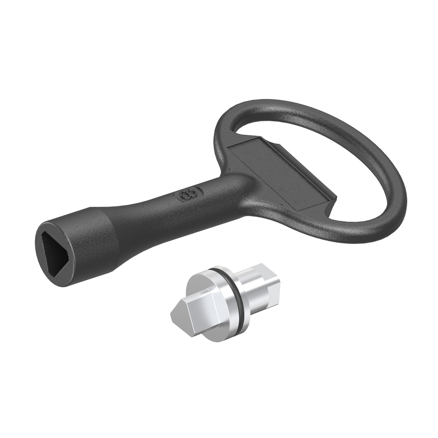 Schneider Electric Schneider Electric NSYTT8CSX – Triangular male lock insert 8mm for PanelSeT S3X enclosure, 100% stainless steel