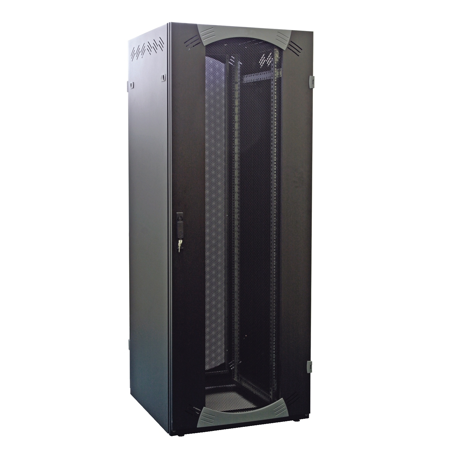 Schneider Electric Schneider Electric NSYVDA42U86EN – Floor-Standing Cabling Rack 42U W800D600 Fixed 19" Glazed Door R9011
