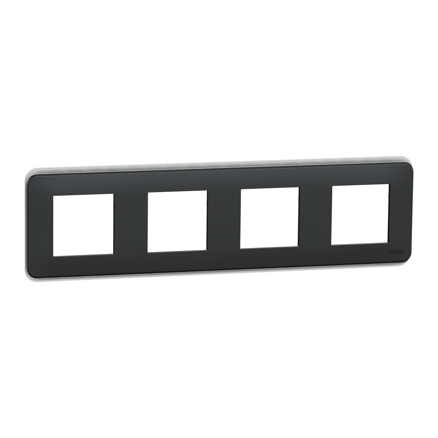 Schneider Electric Schneider Electric NU400854 – Unica Pro - cover plate - Anthracite - 4 gang