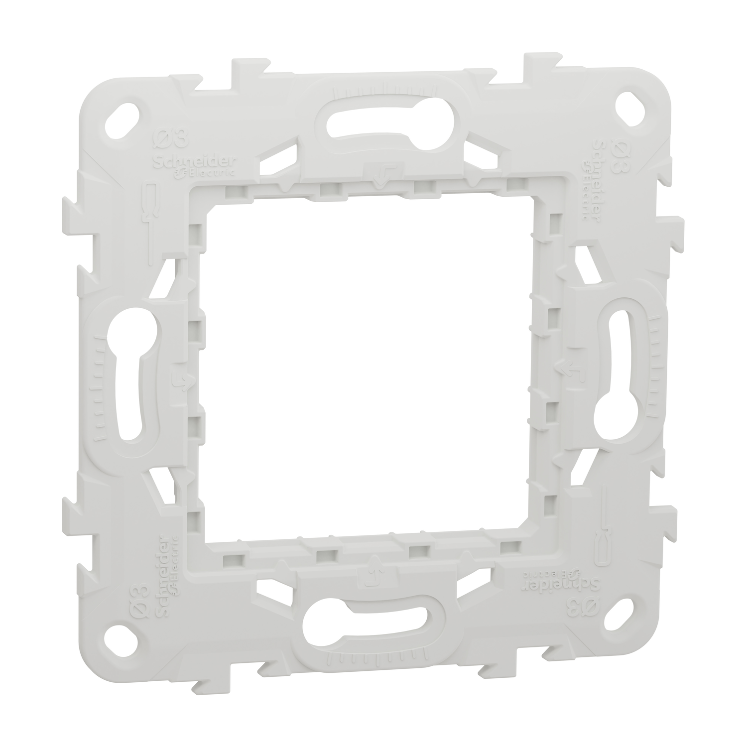 Schneider Electric Schneider Electric NU7002P – New Unica plastic 1-gang mounting support without claws