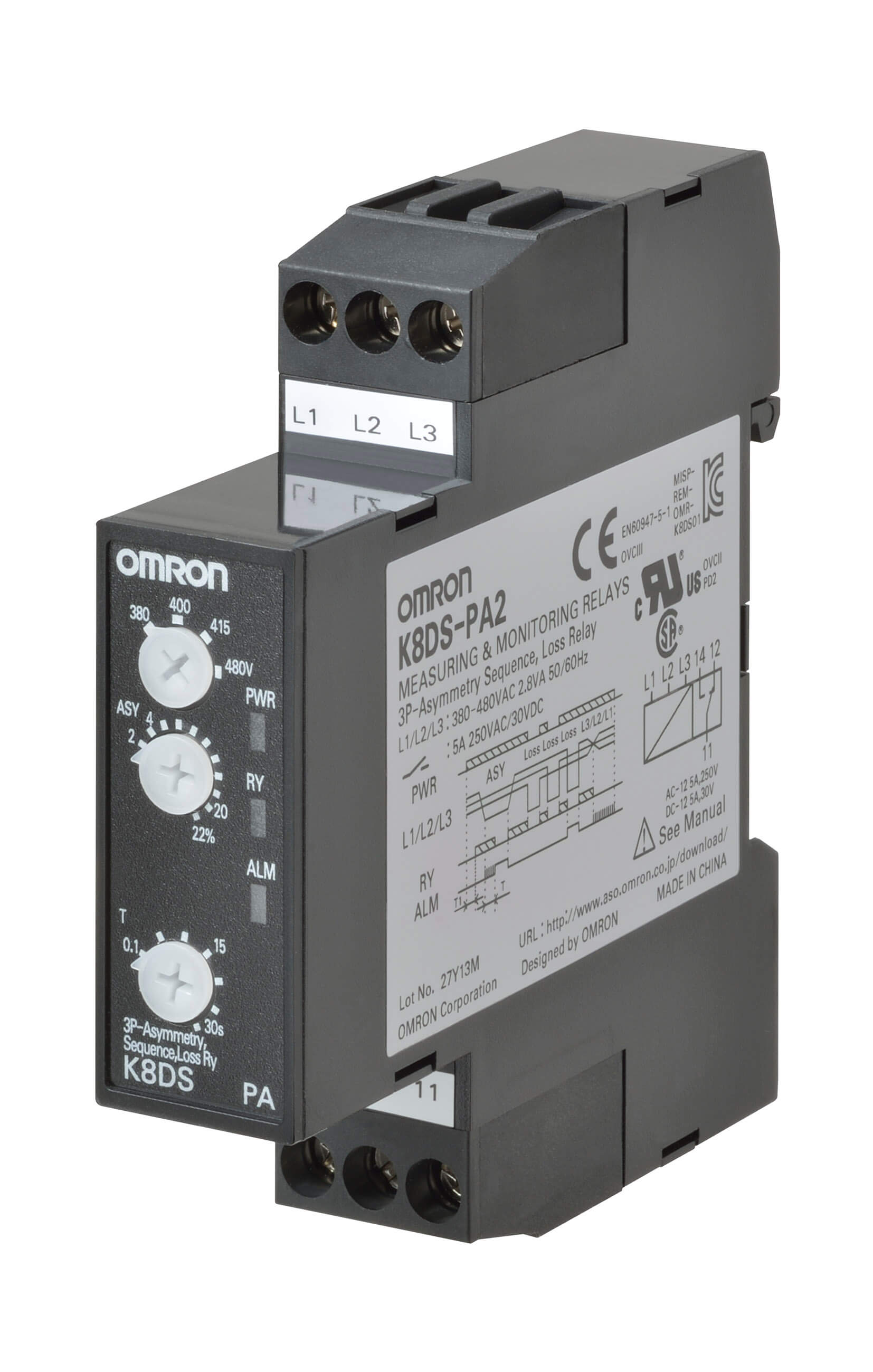 Omron Omron NX-PA9001 – 3-phase Motor Protection Relays
