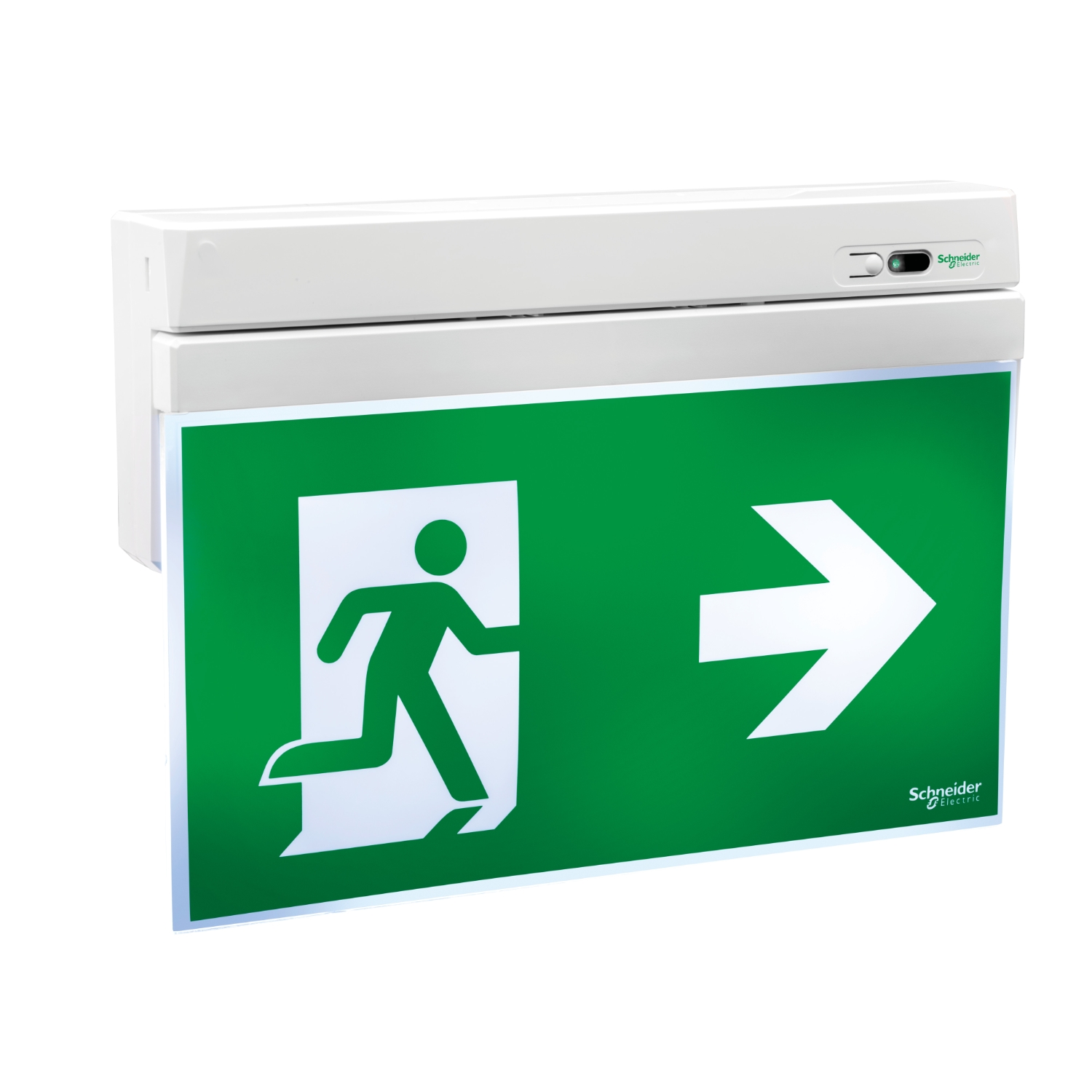 Schneider Electric Schneider Electric OVA48405 – Emergency exit sign, Exiway Smartexit, Activa, maintained and non maintained, 26m, 3h, white