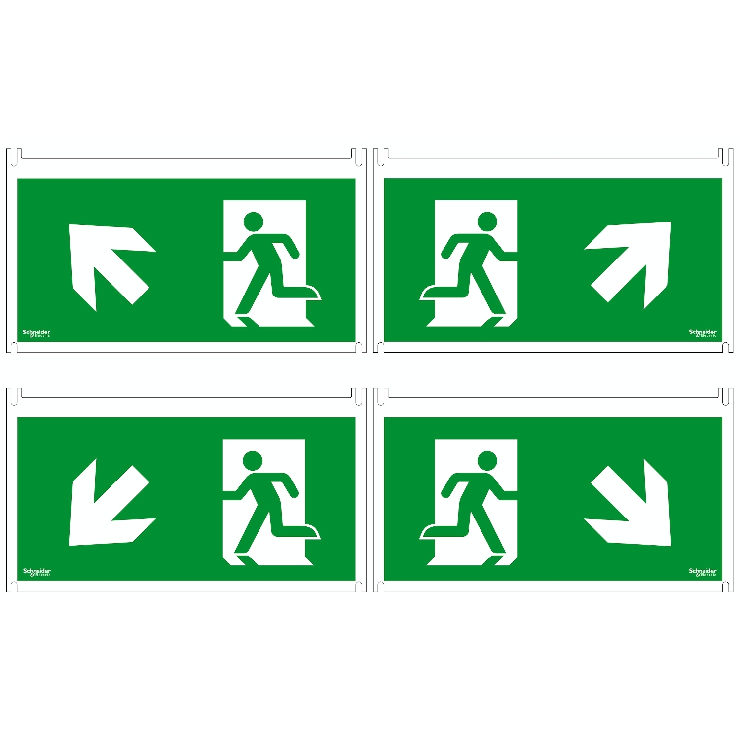 Schneider Electric Schneider Electric OVA53164 – Exiway Smartled - 30m - ISO 45 ° pictograms for Vetrosignal - 4 pictos