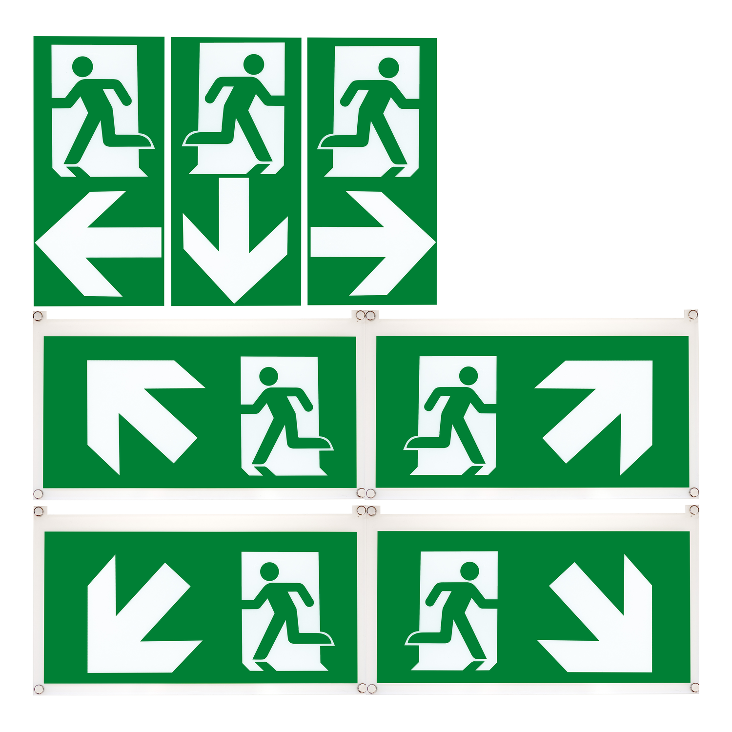Schneider Electric Schneider Electric OVA53174 – Exiway Smartexit Dicube - 32m - ISO- 45°running man - 7 pictograms